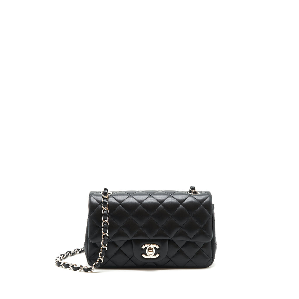 Chanel mini Rectangular Flap bag Lambskin black