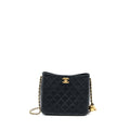 Chanel 23C Pearl Crush Hobo Bag Lambskin Black Brushed  (Microchip)