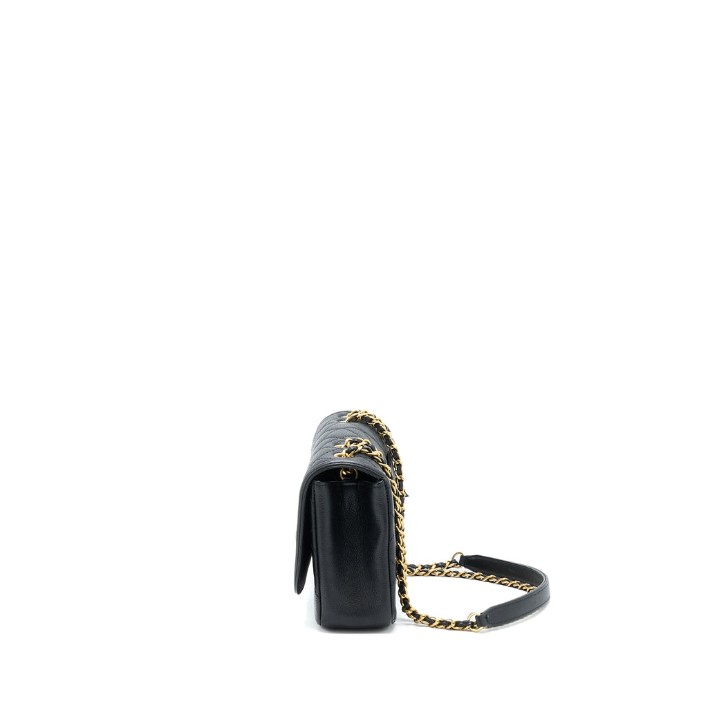 Chanel Filigree Flap Bag Caviar Black