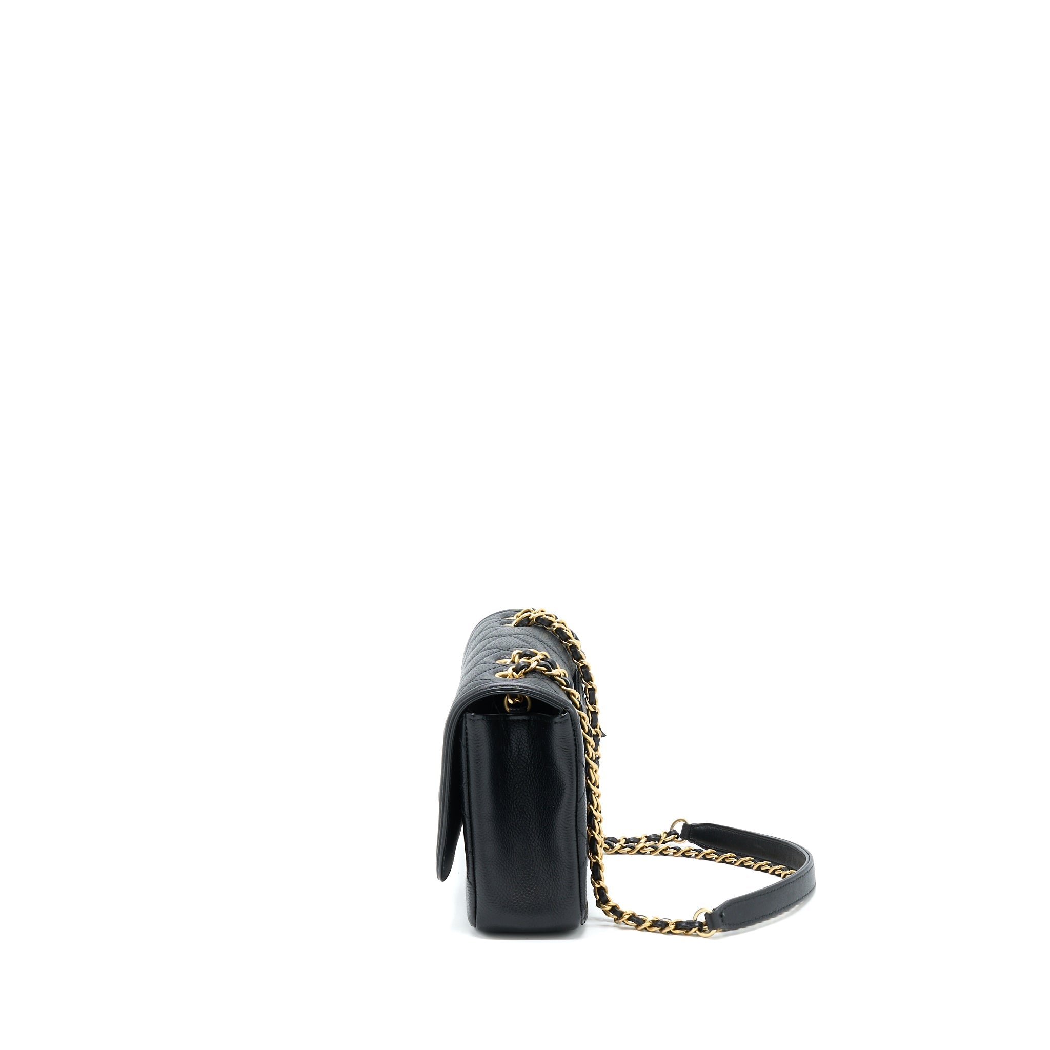 Chanel Filigree Flap Bag Caviar Black