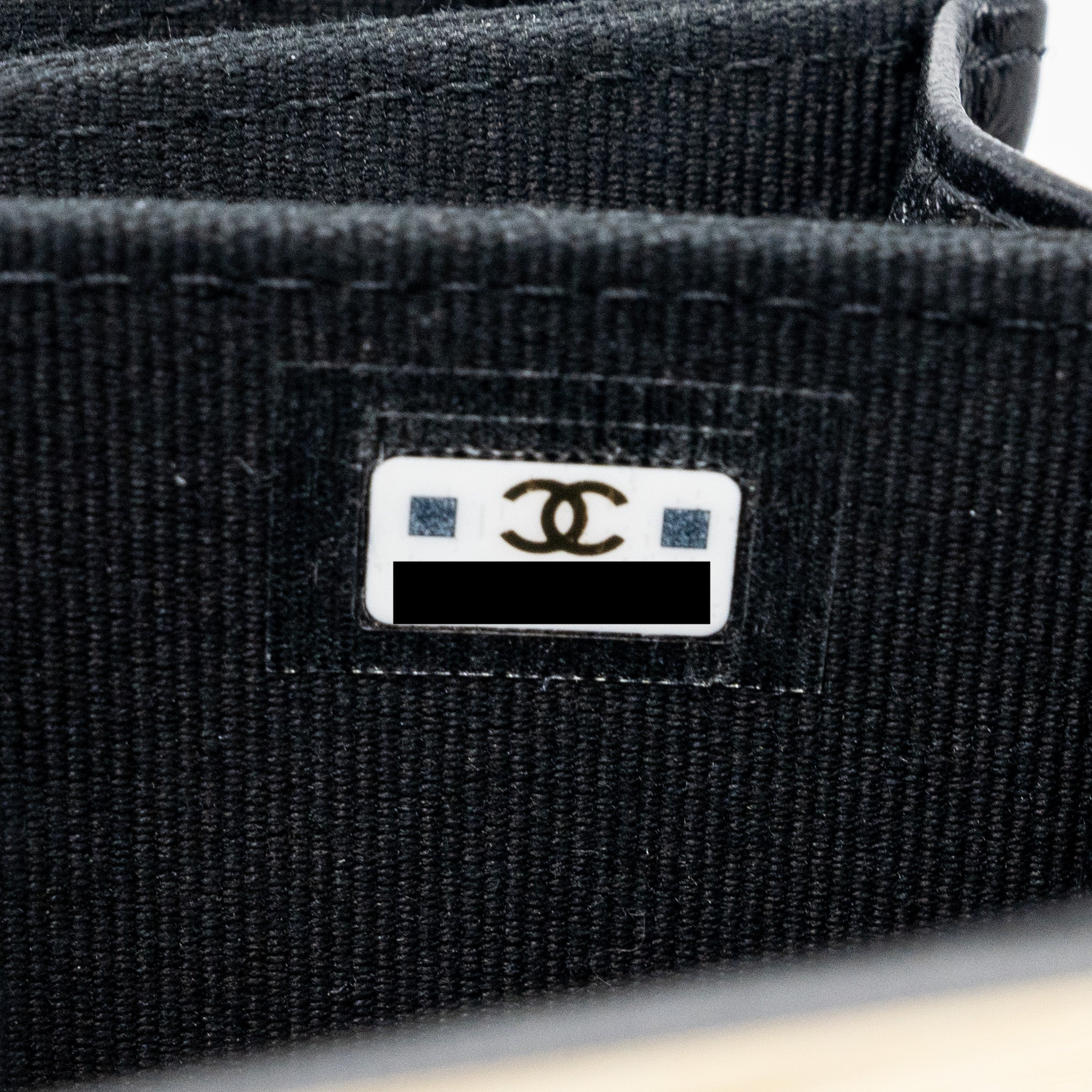 chanel top handle mini flap bag with chain lambskin black L (microchip)