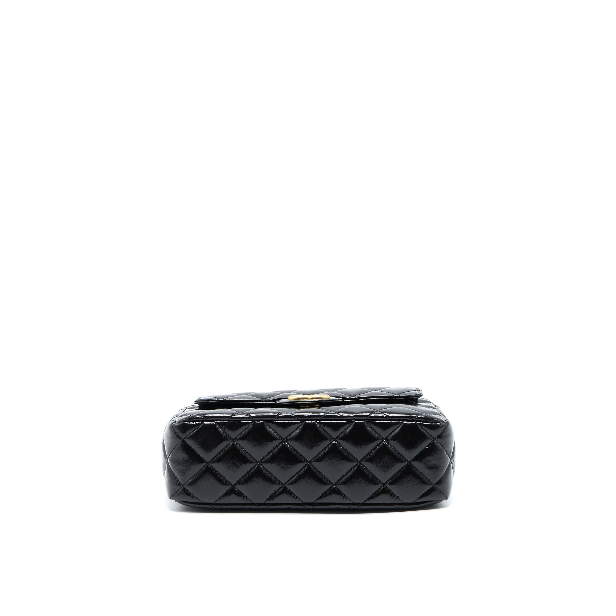Chanel 23C Hobo Bag Shiny Calfskin Black Brushed (Microchip)