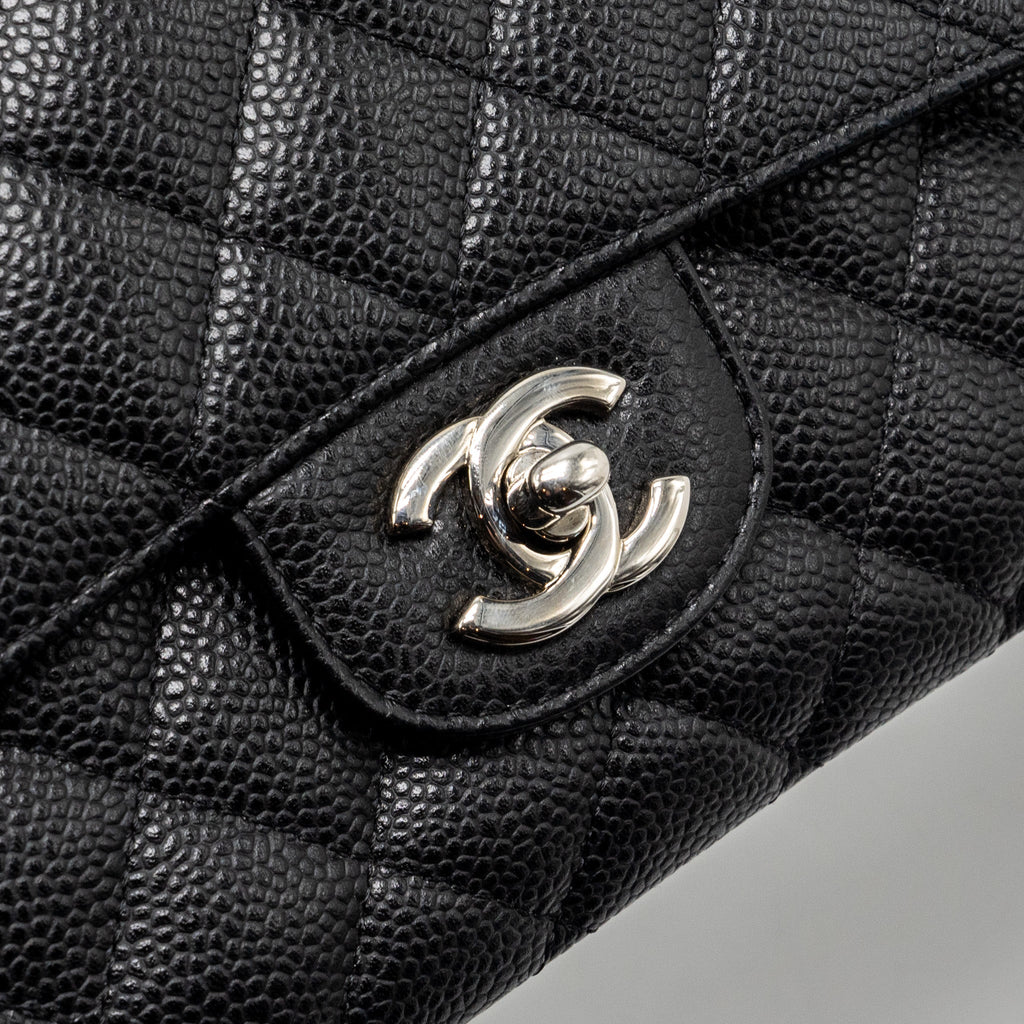 Chanel Medium Classic Double Flap Bag Caviar Black