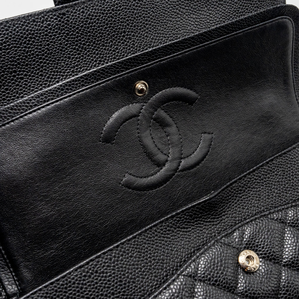 Chanel Medium Classic Double Flap Bag Caviar Black