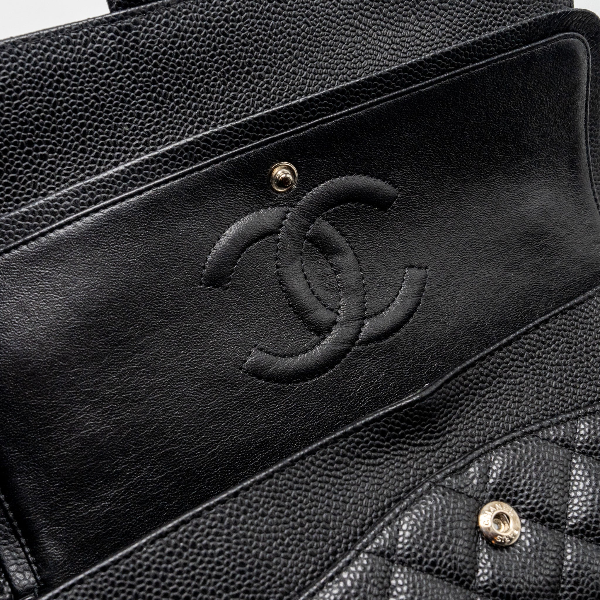 Chanel Medium Classic Double Flap Bag Caviar Black