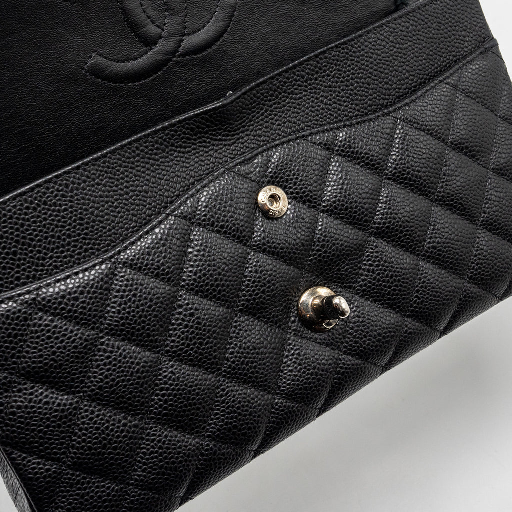 Chanel Medium Classic Double Flap Bag Caviar Black
