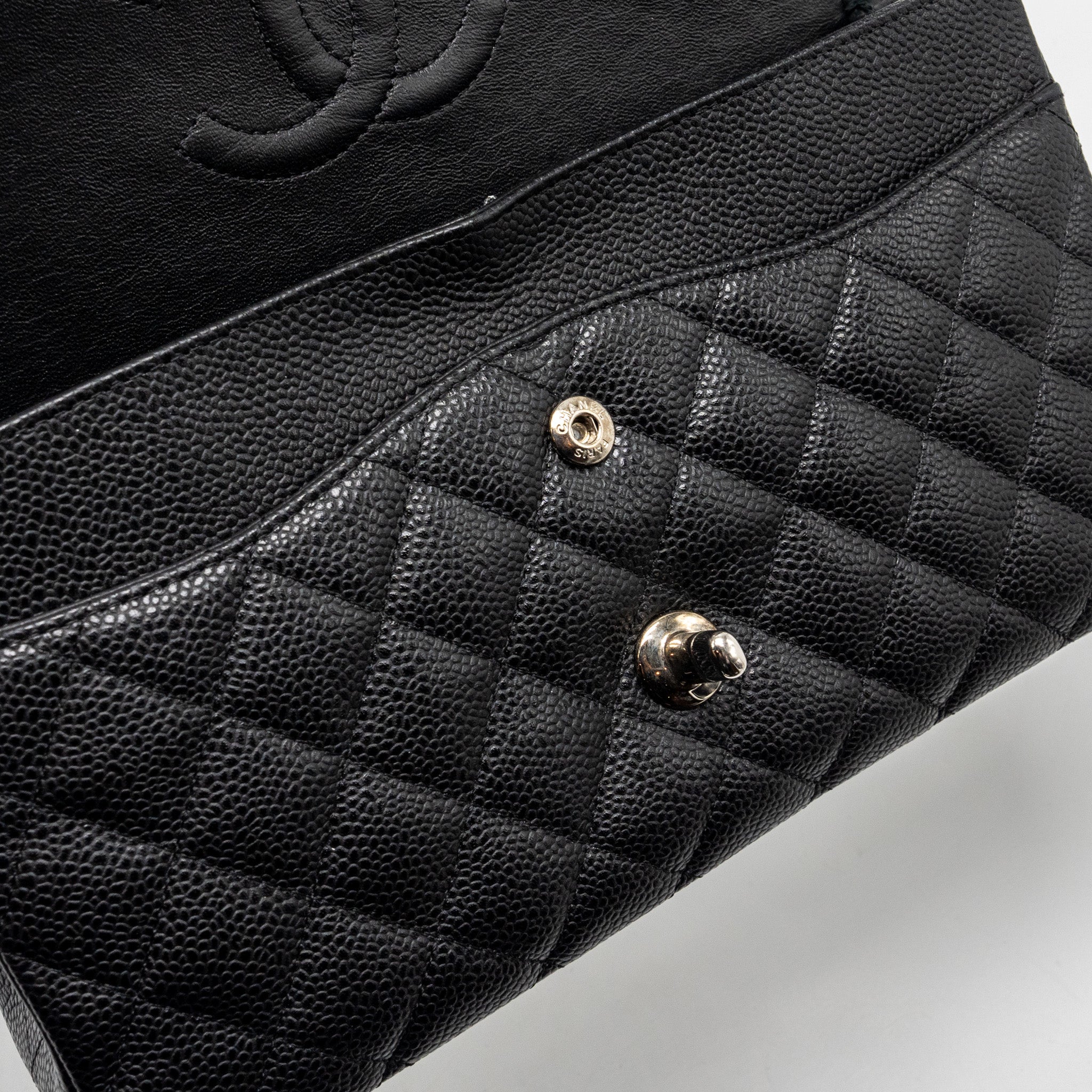 Chanel Medium Classic Double Flap Bag Caviar Black
