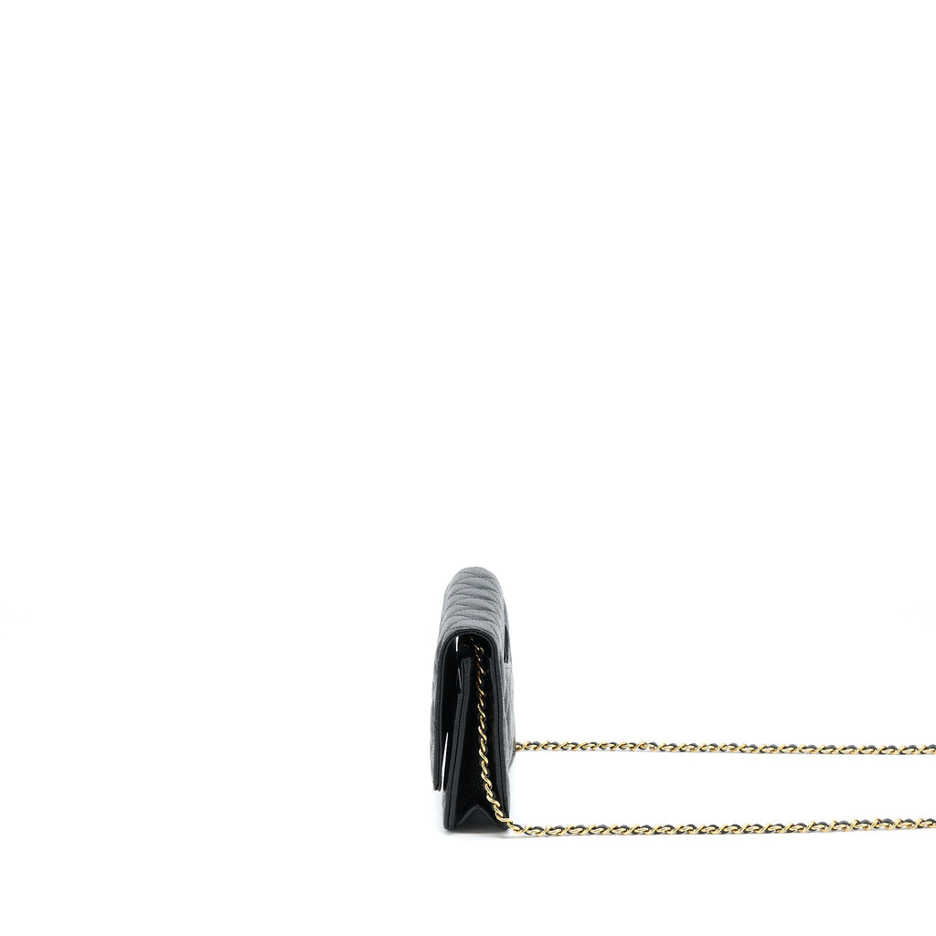 Chanel Classic Wallet On Chain Caviar Black