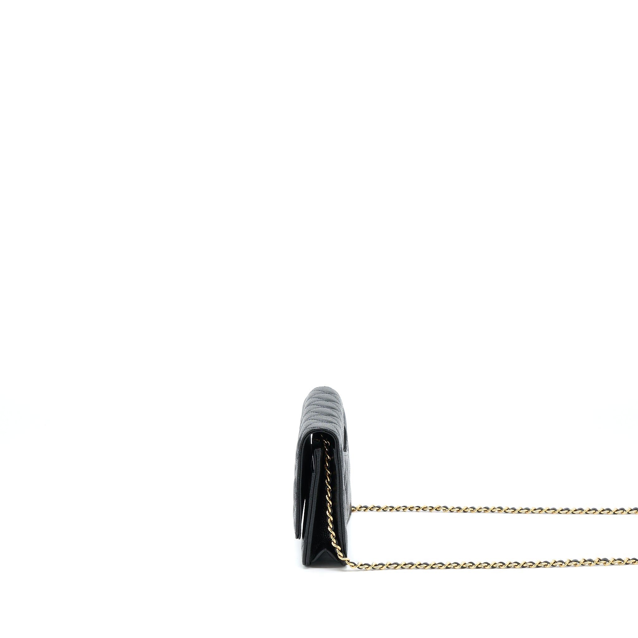 Chanel Classic Wallet On Chain Caviar Black