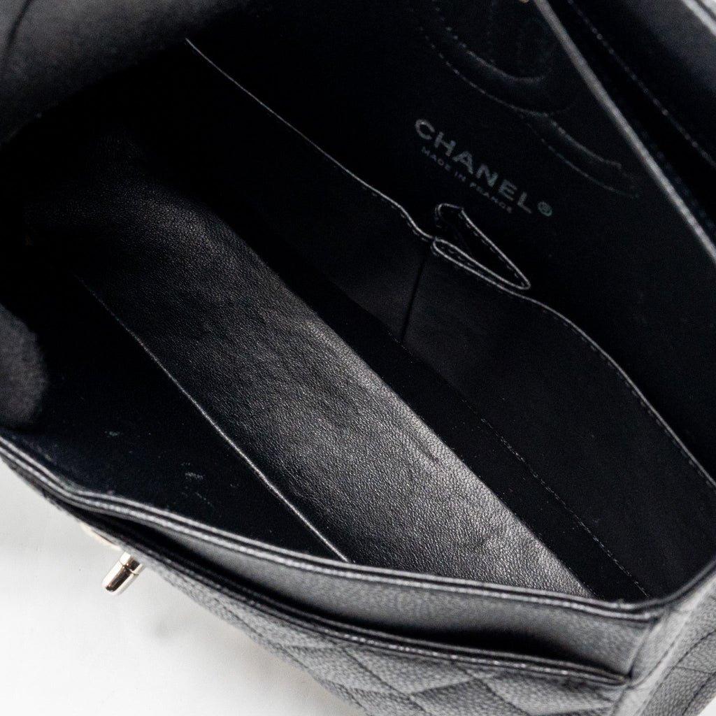 Chanel Medium Classic Double Flap Bag Caviar Black