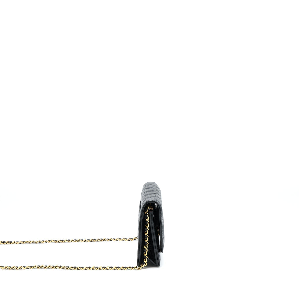 Chanel Classic Wallet On Chain Caviar Black