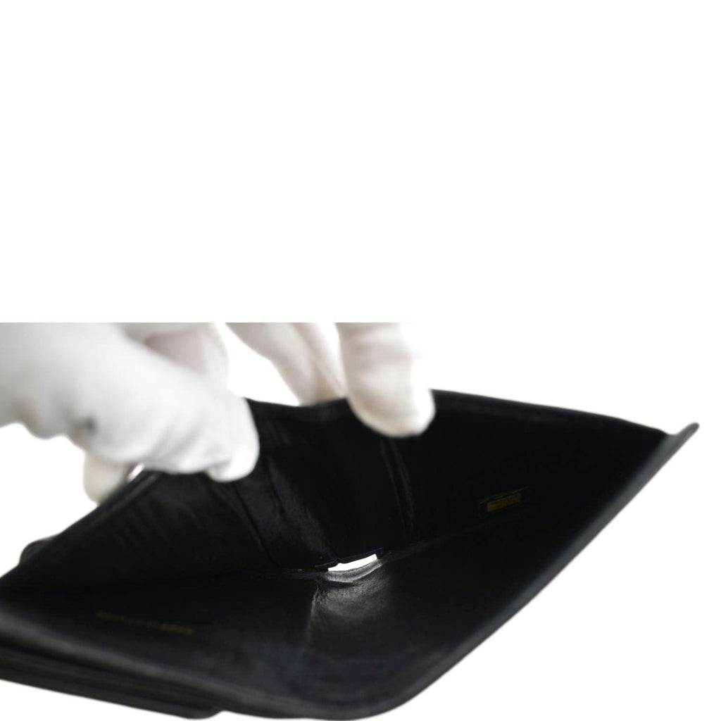 CHANEL Timeless CC Flap Caviar Leather Wallet Black