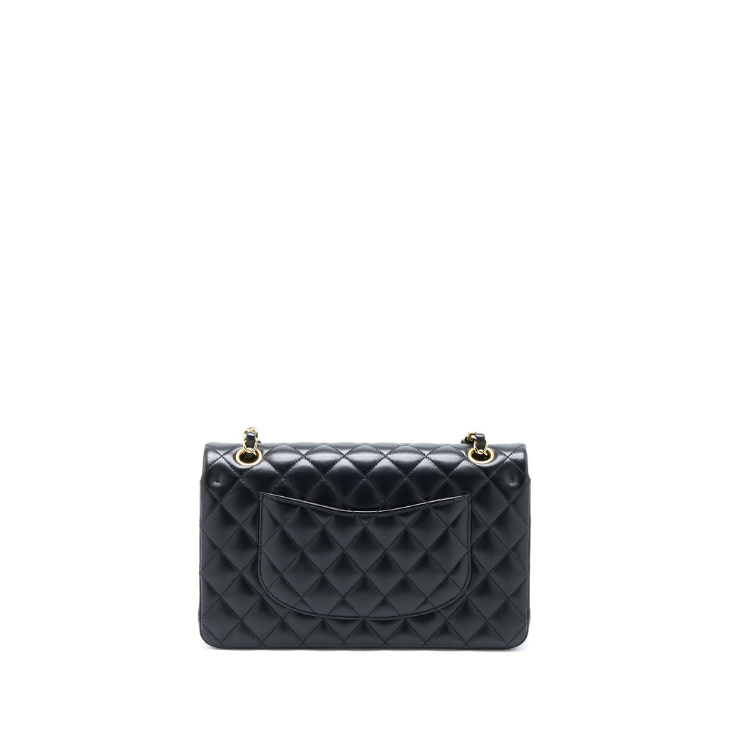 Chanel Medium Classic Double Flap Bag Lambskin Black