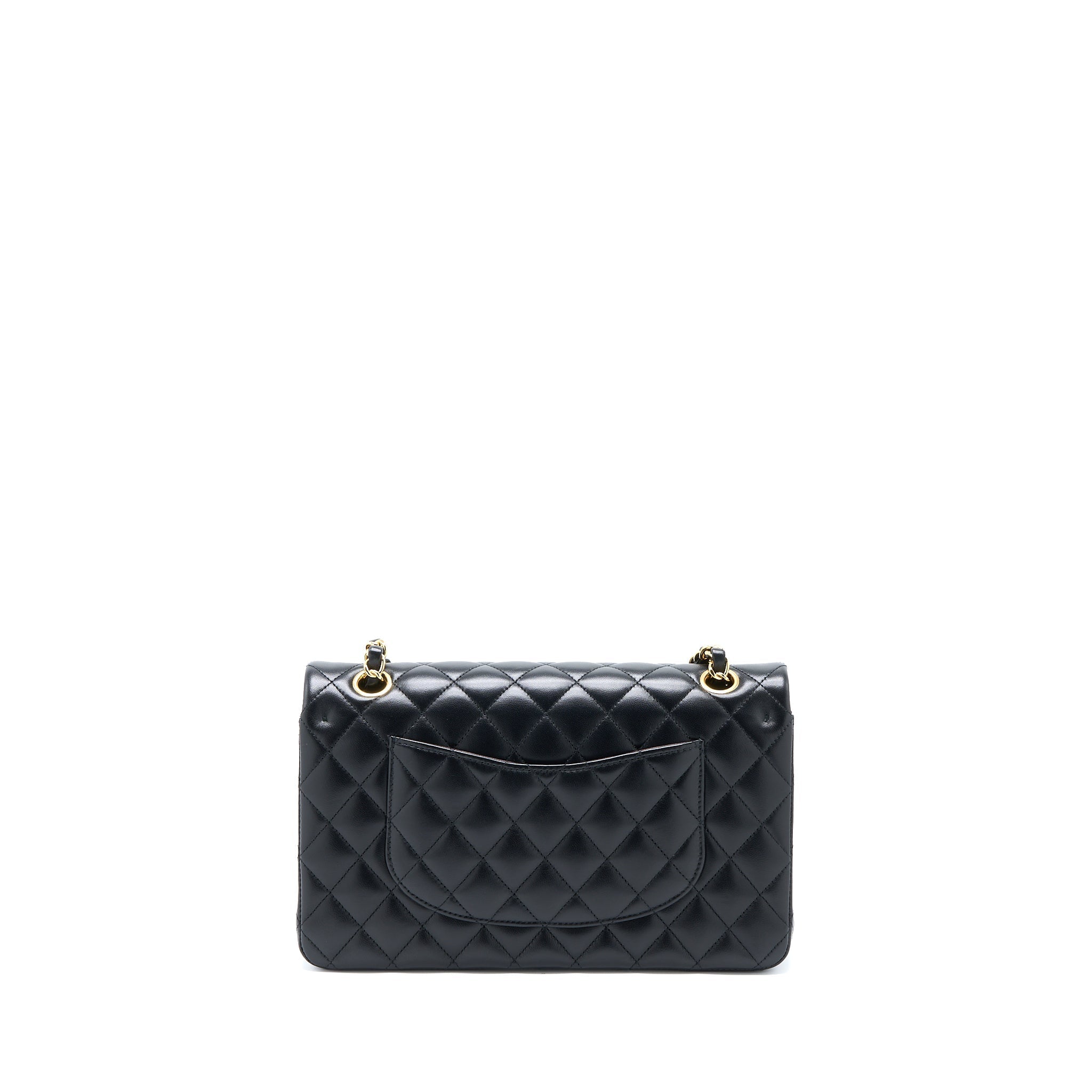 Chanel Medium Classic Double Flap Bag Lambskin Black