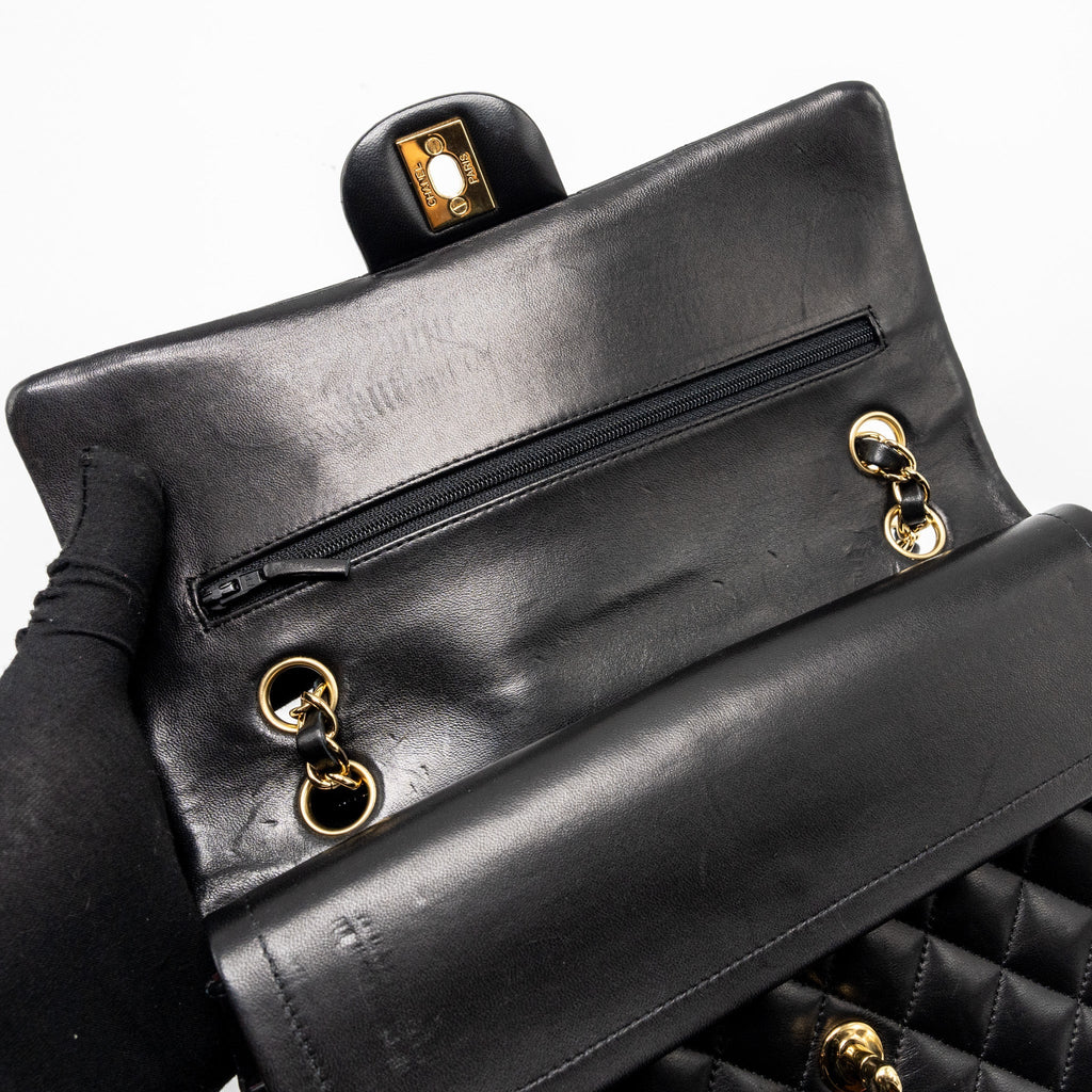Chanel Medium Classic Double Flap Bag lambskin black