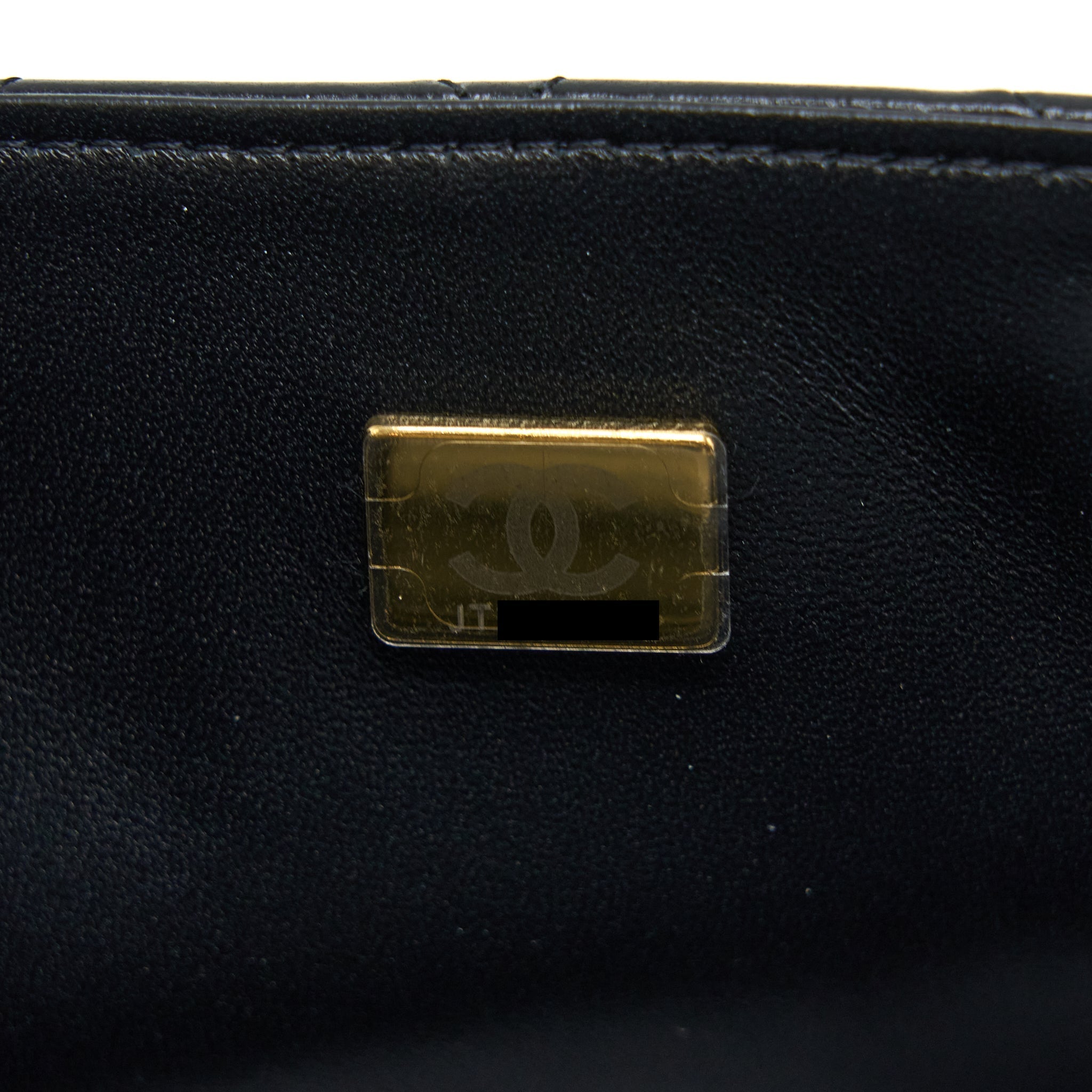Chanel Classic Mini Square Flap Bag Lambskin Black L (Microchip)