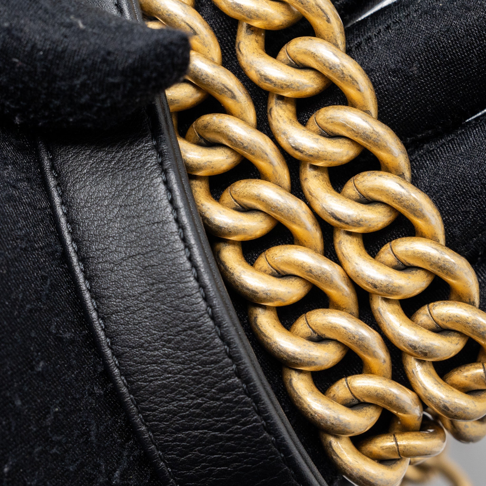 Chanel small boy bag calfskin black