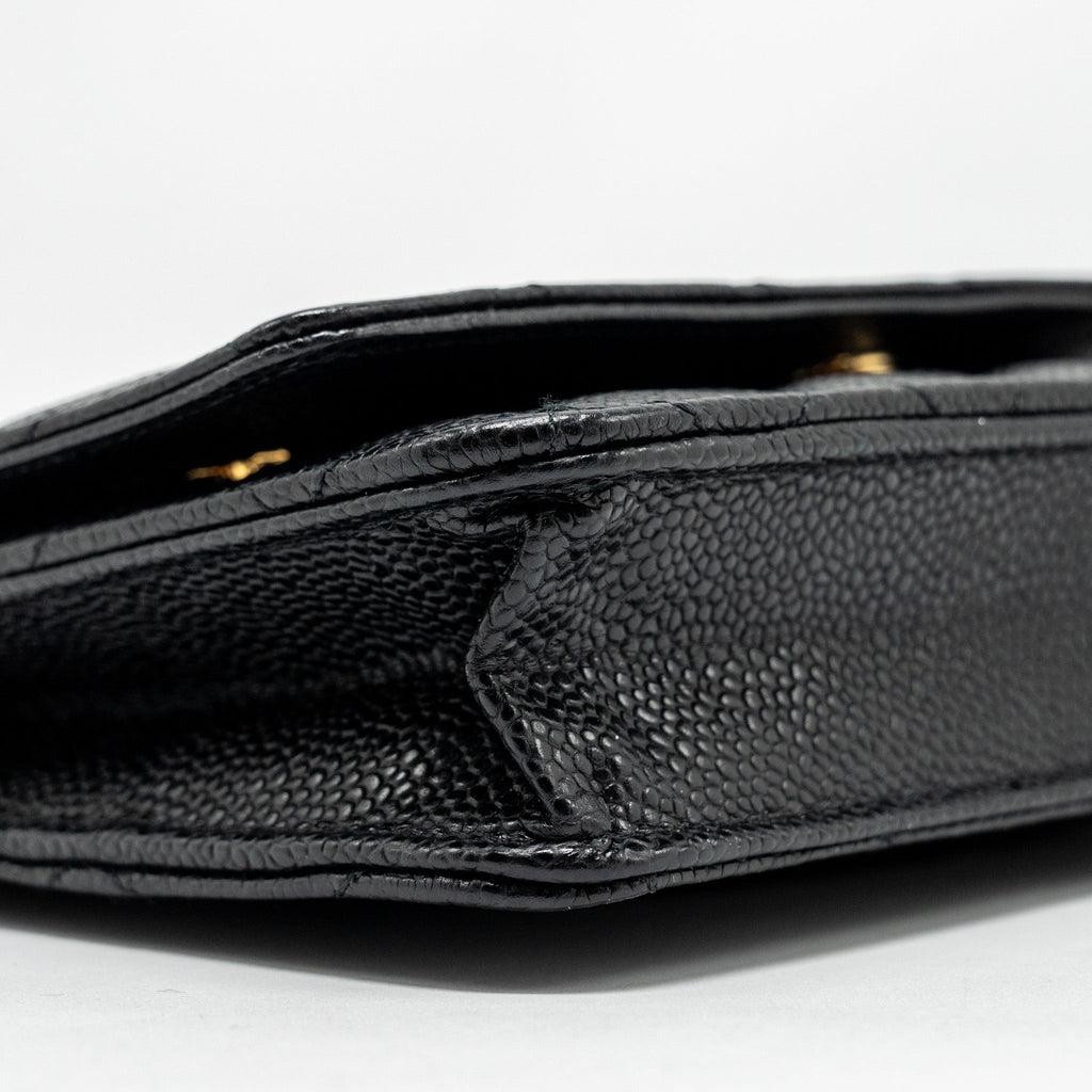 Chanel Classic Wallet on Chain Caviar Black