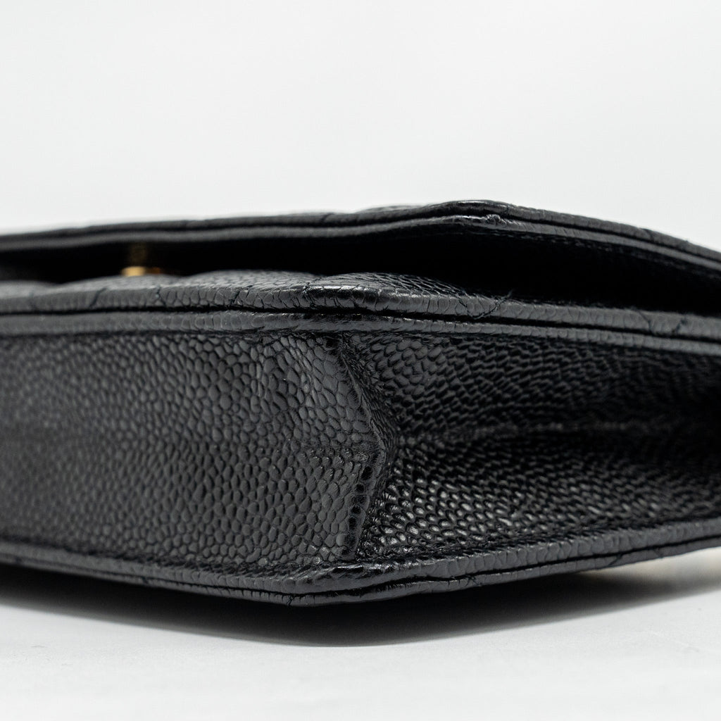 Chanel Classic Wallet on Chain Caviar Black