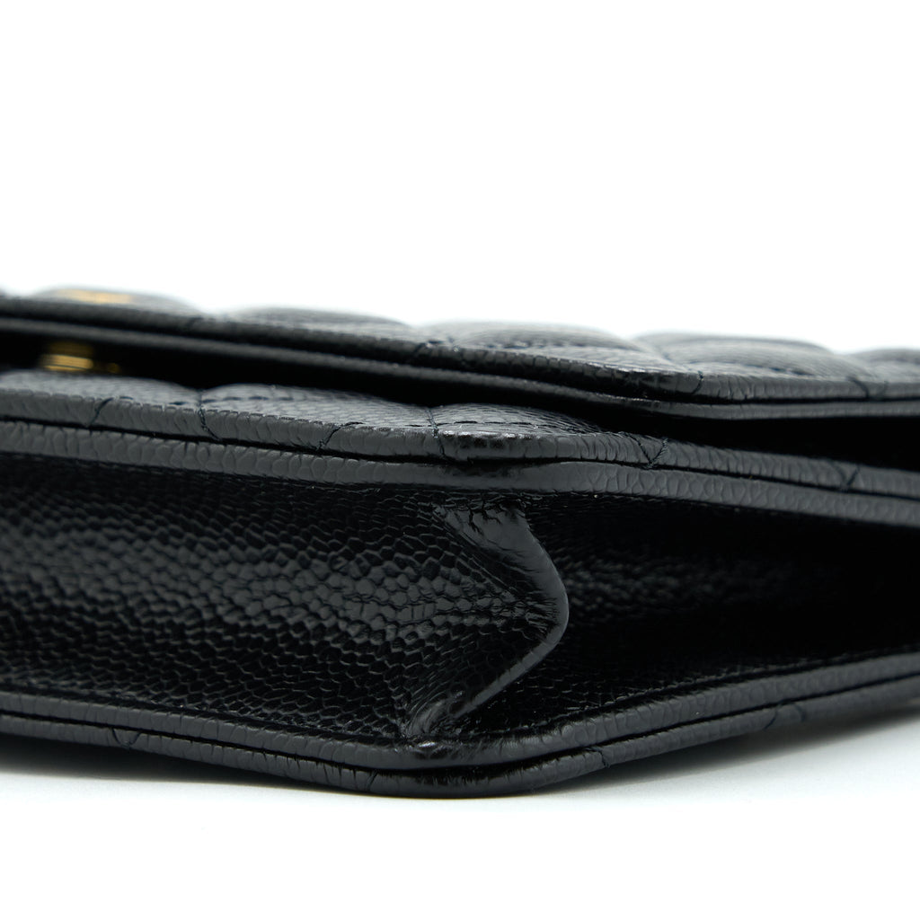 Chanel Classic Wallet On Chain Caviar Black