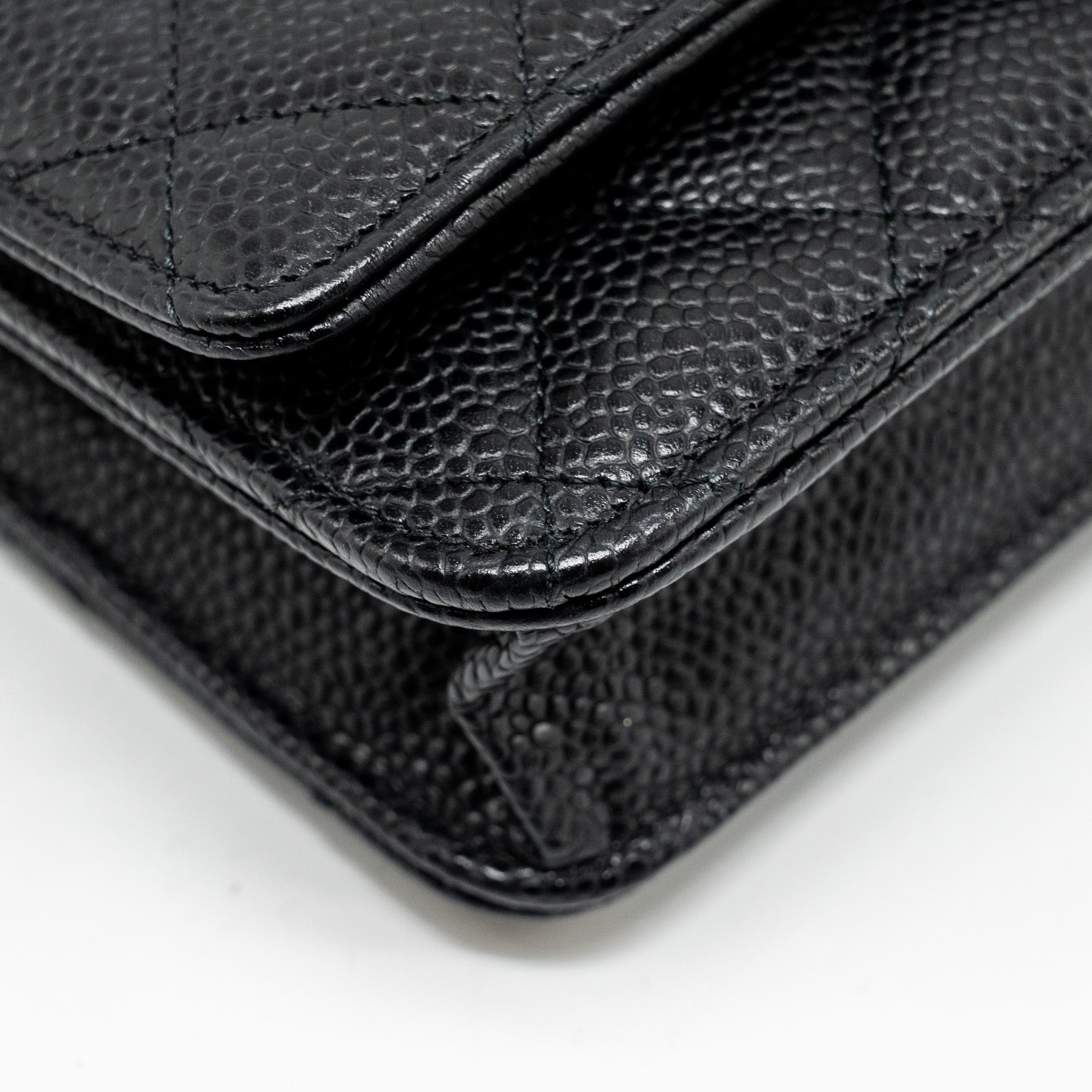 Chanel Classic Wallet on Chain Caviar Black
