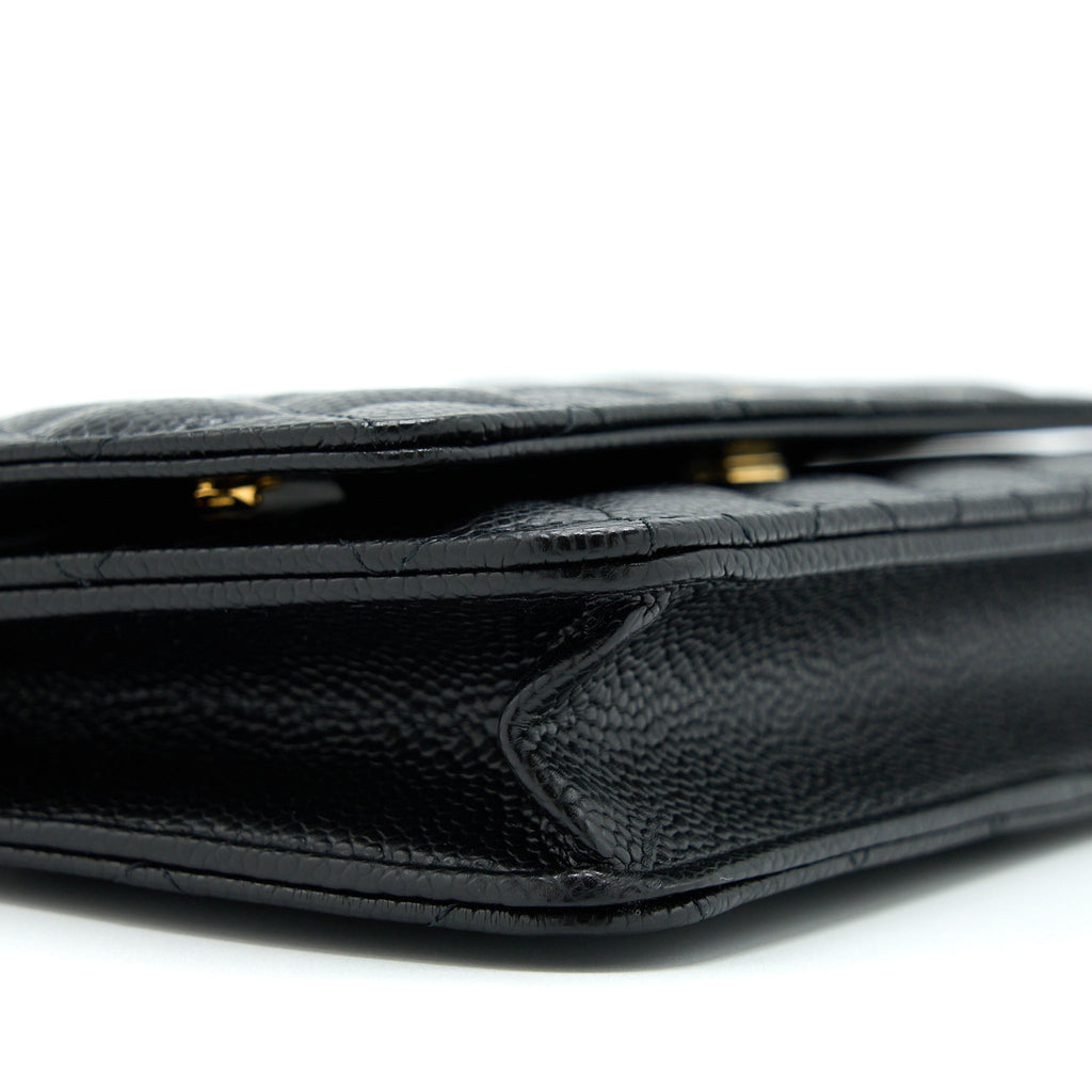Chanel Classic Wallet On Chain Caviar Black