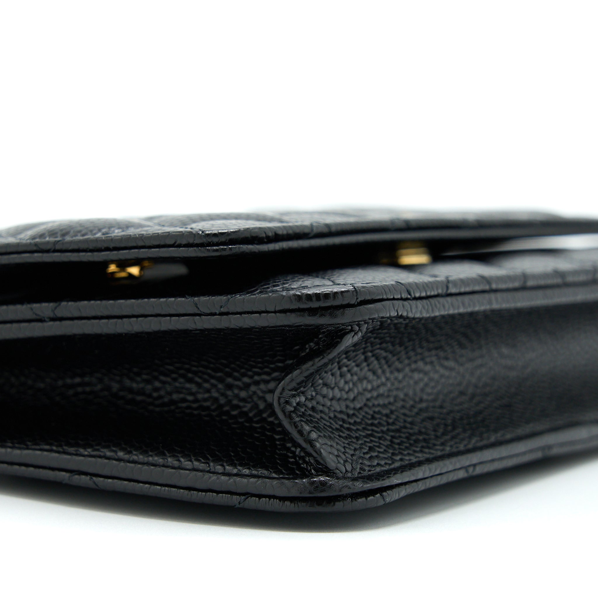 Chanel Classic Wallet On Chain Caviar Black