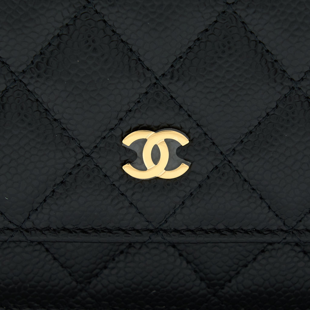 Chanel Classic Wallet On Chain Caviar Black