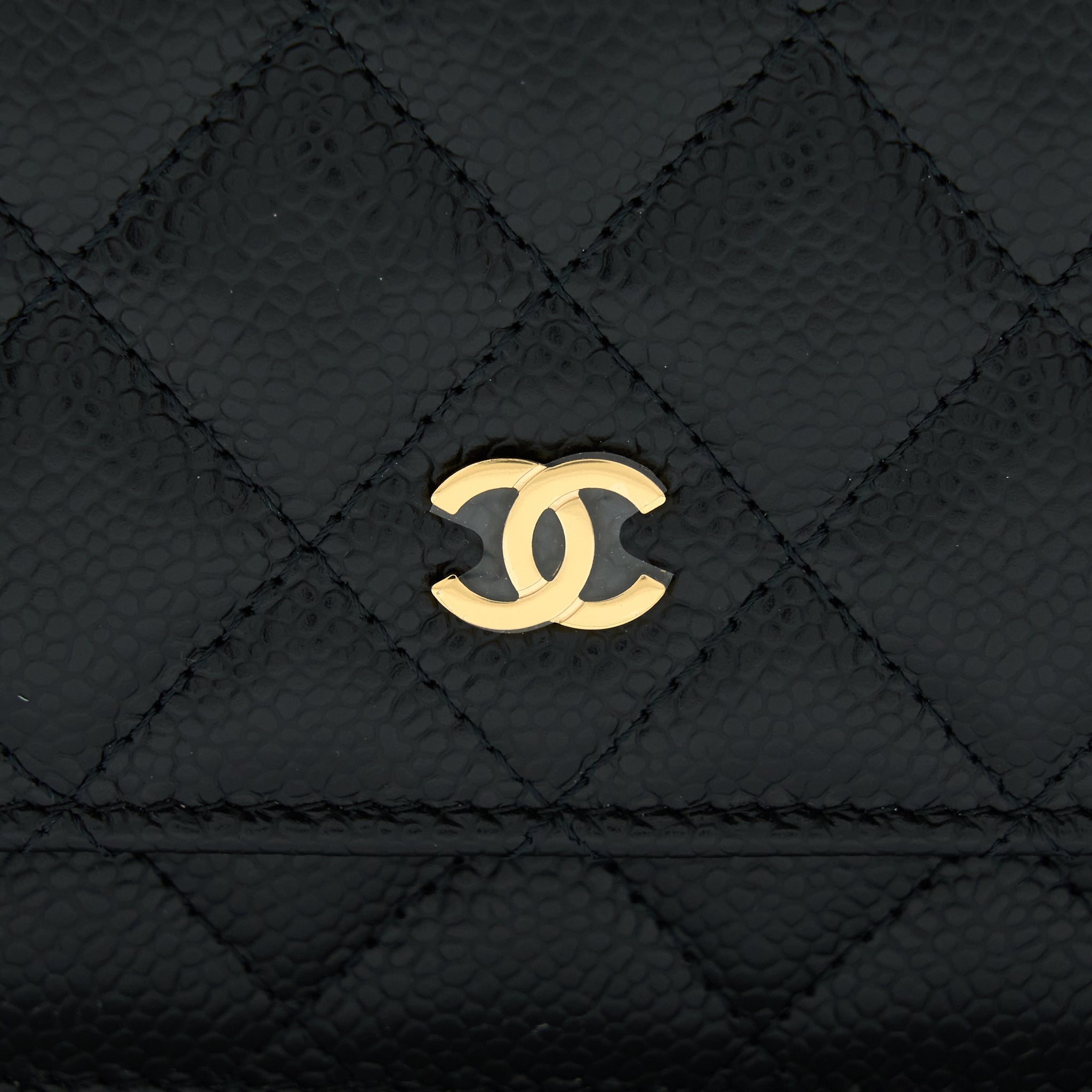 Chanel Classic Wallet On Chain Caviar Black