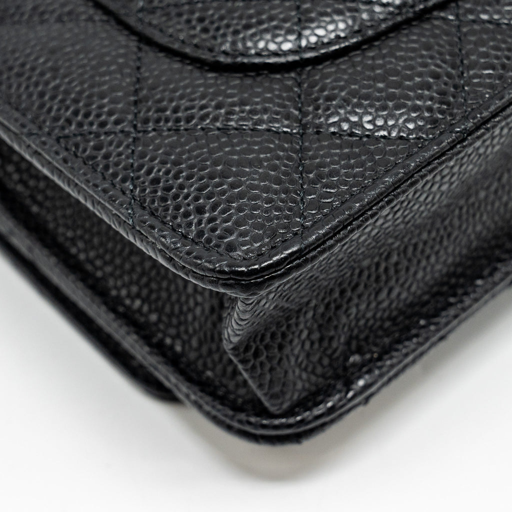 Chanel Classic Wallet on Chain Caviar Black