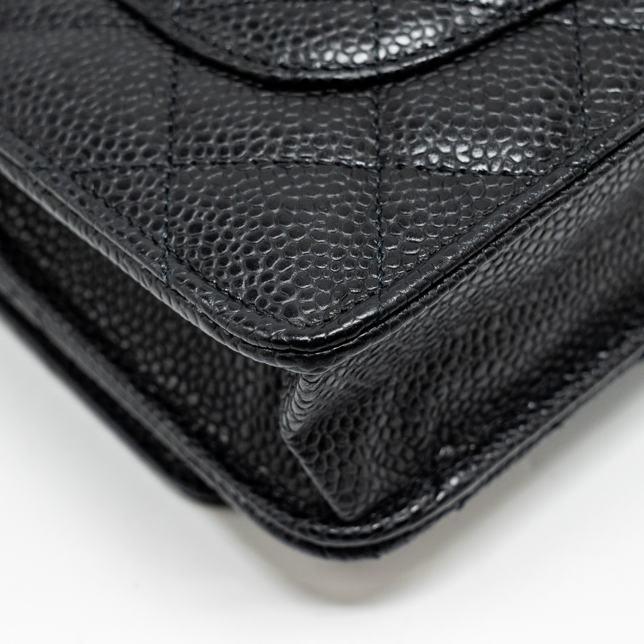 Chanel Classic Wallet on Chain Caviar Black