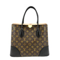LOUIS VUITTON Flandrin Monogram Canvas Tote Shoulder Bag Brown