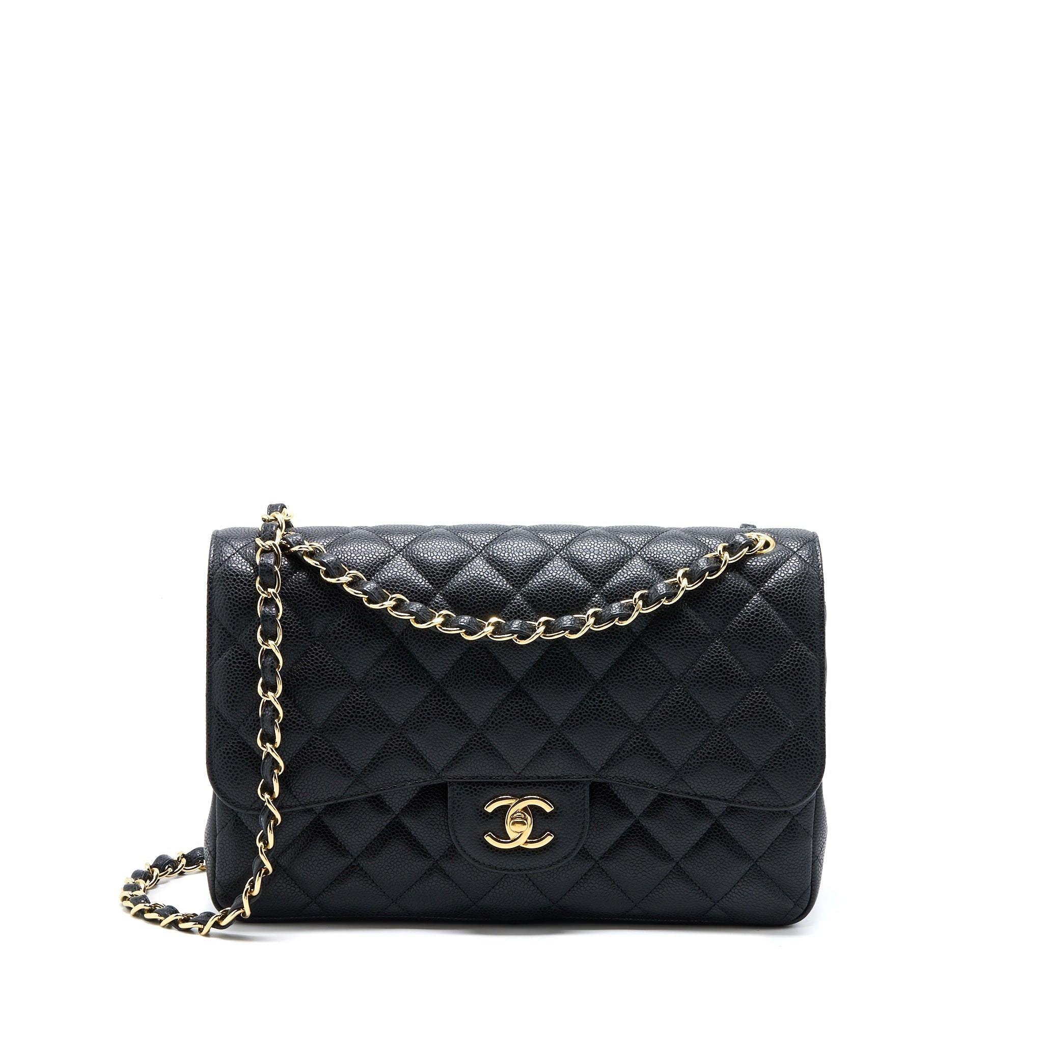 Chanel Jumbo Classic Double Flap Bag Caviar Black