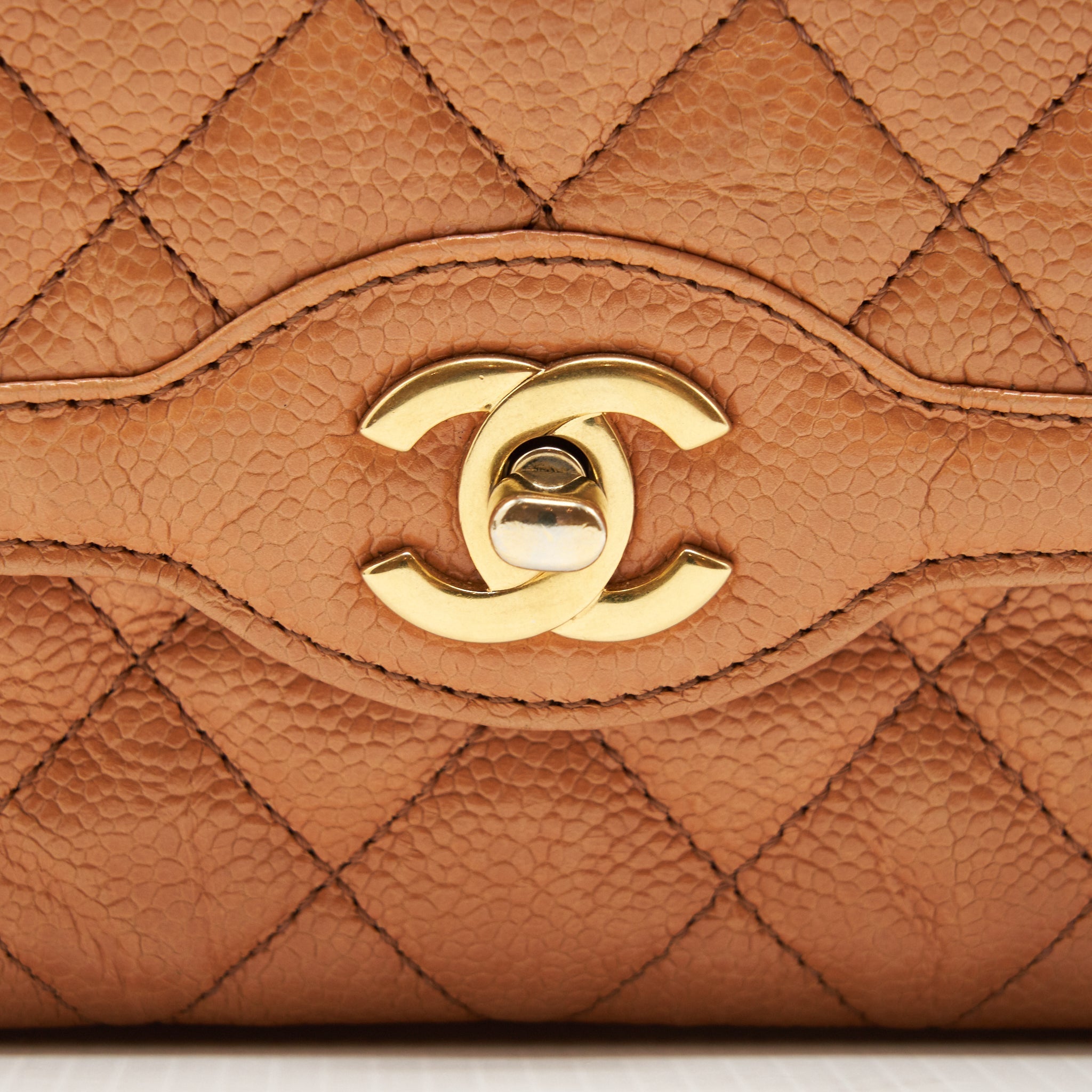 Chanel Seasonal Flap Bag Grained Calfskin Pink