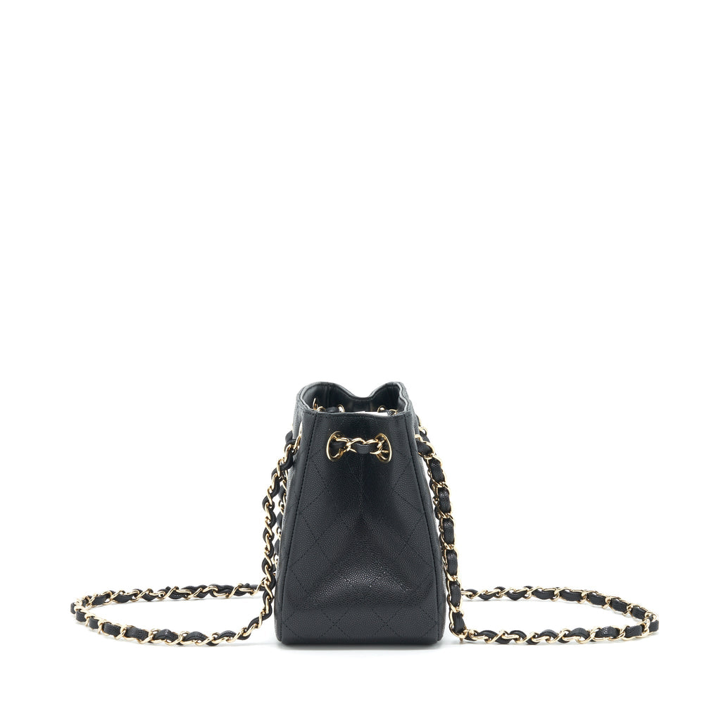 Chanel 22S Bucket Bag Caviar Black L