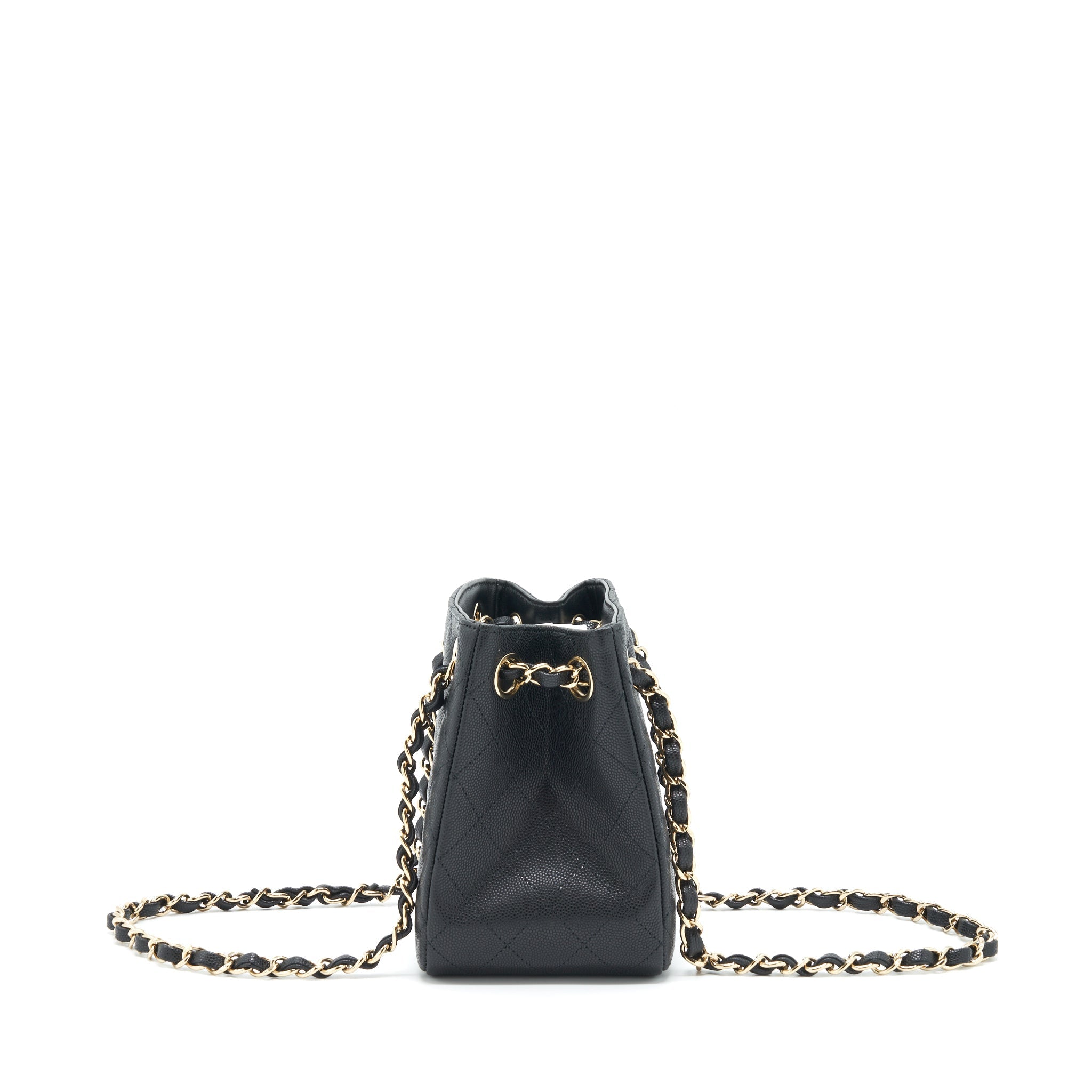 Chanel 22S Bucket Bag Caviar Black L