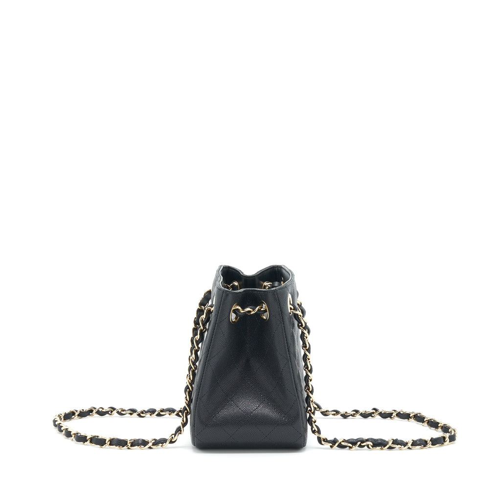 Chanel 22S Bucket Bag Caviar Black L