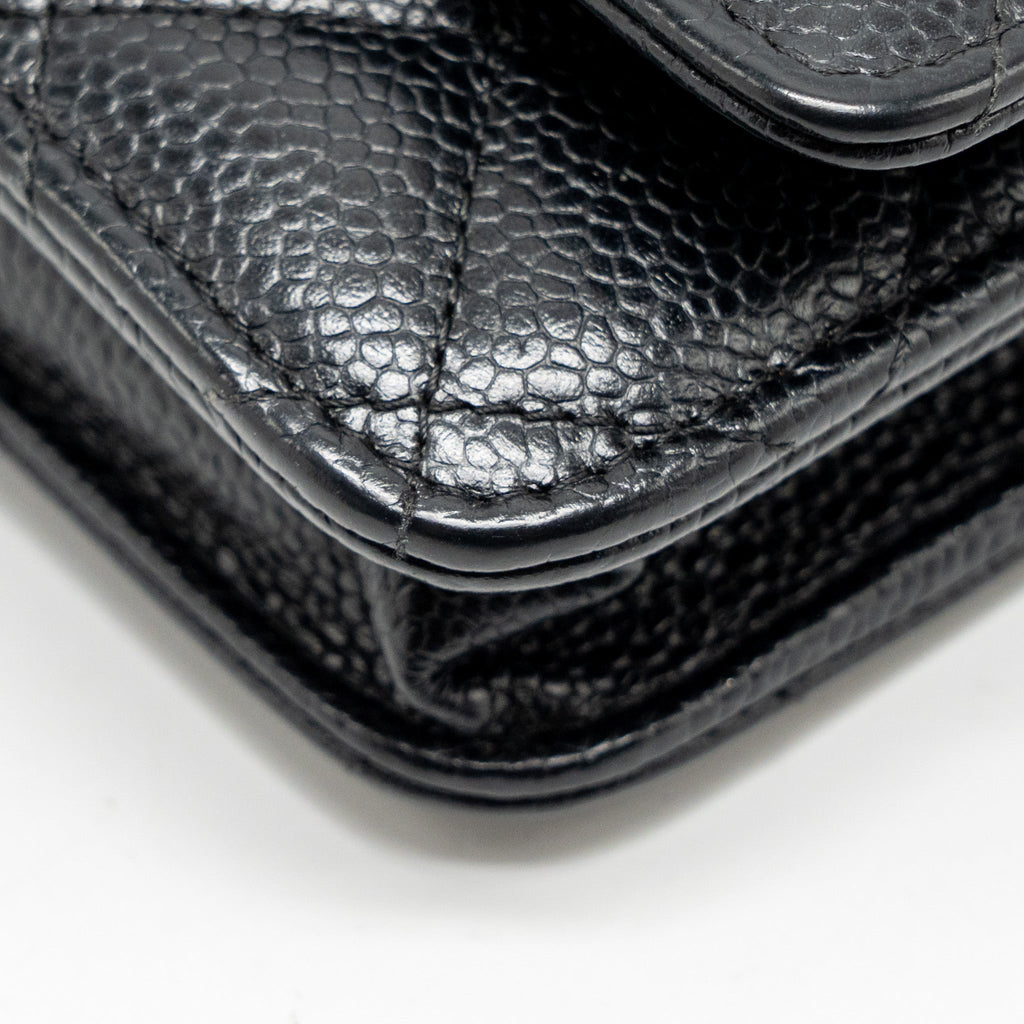 Chanel Classic Wallet On Chain Caviar Black