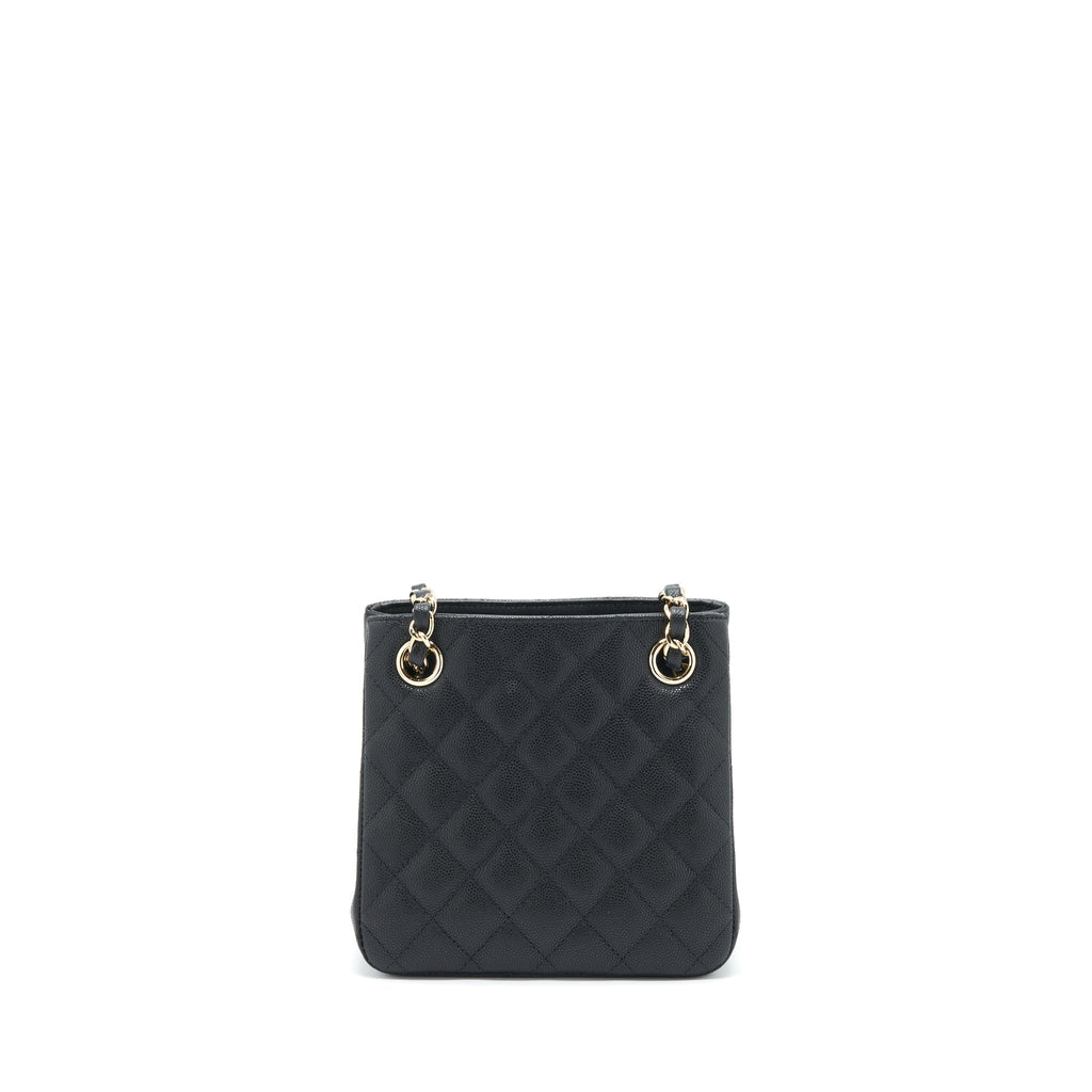 Chanel 22S Bucket Bag Caviar Black L