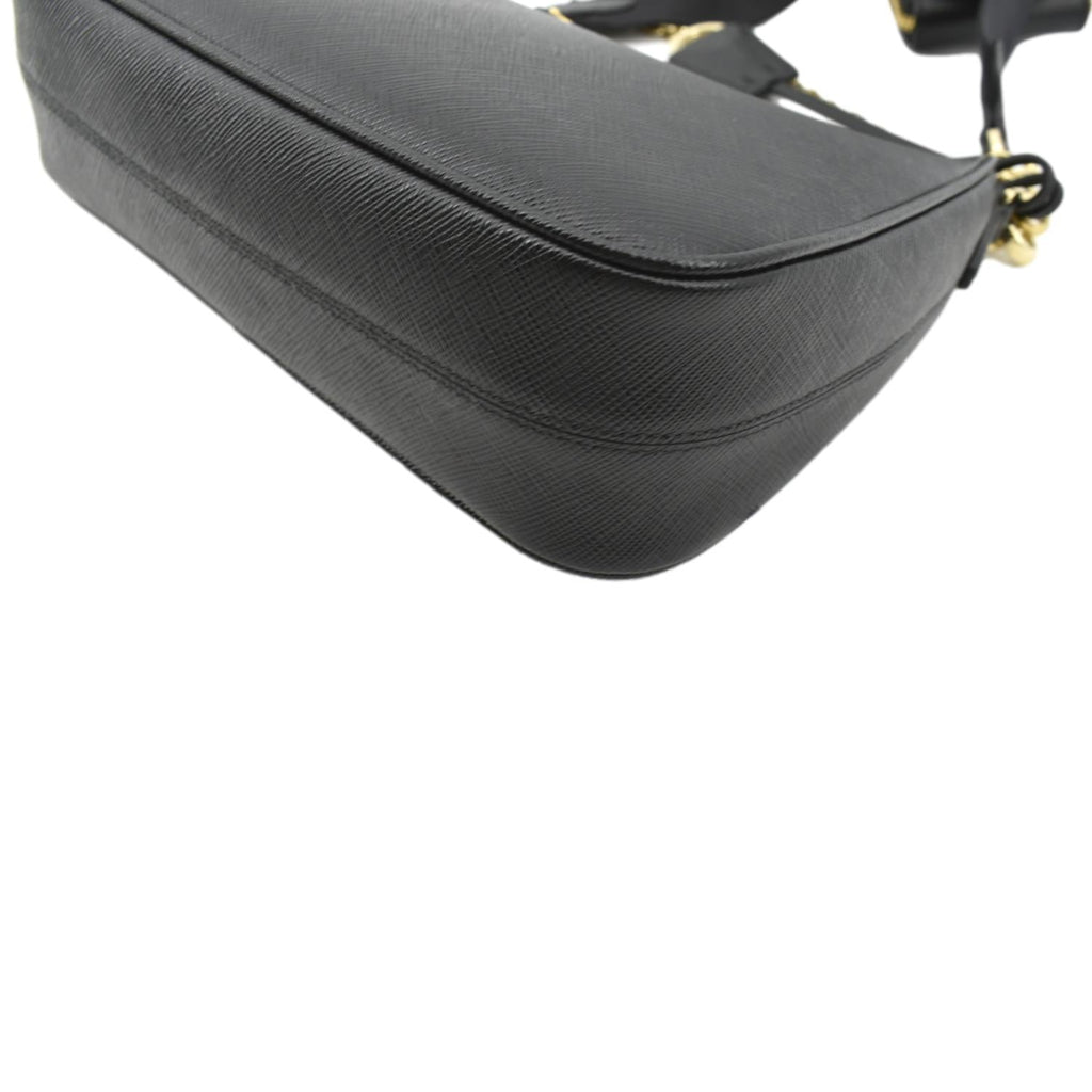 PRADA Re-Edition 2005 Saffiano Leather Shoulder Bag Black