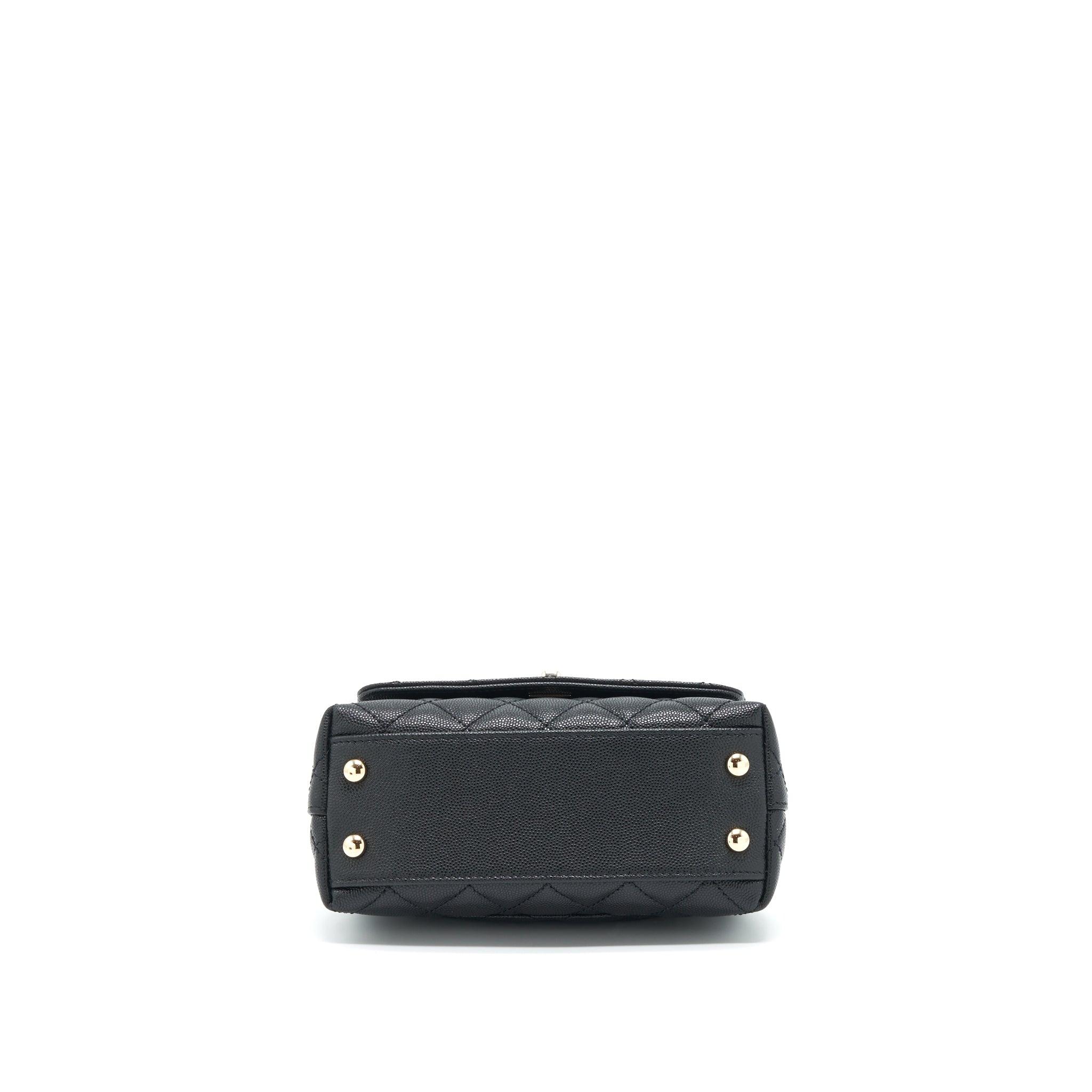 Chanel Mini Coco Handle Caviar Black L