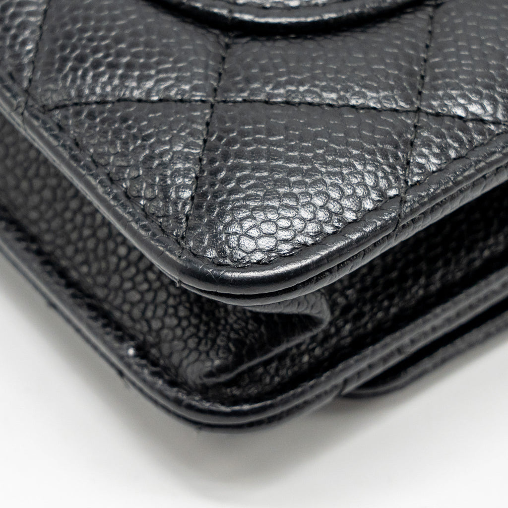 Chanel Classic Wallet On Chain Caviar Black