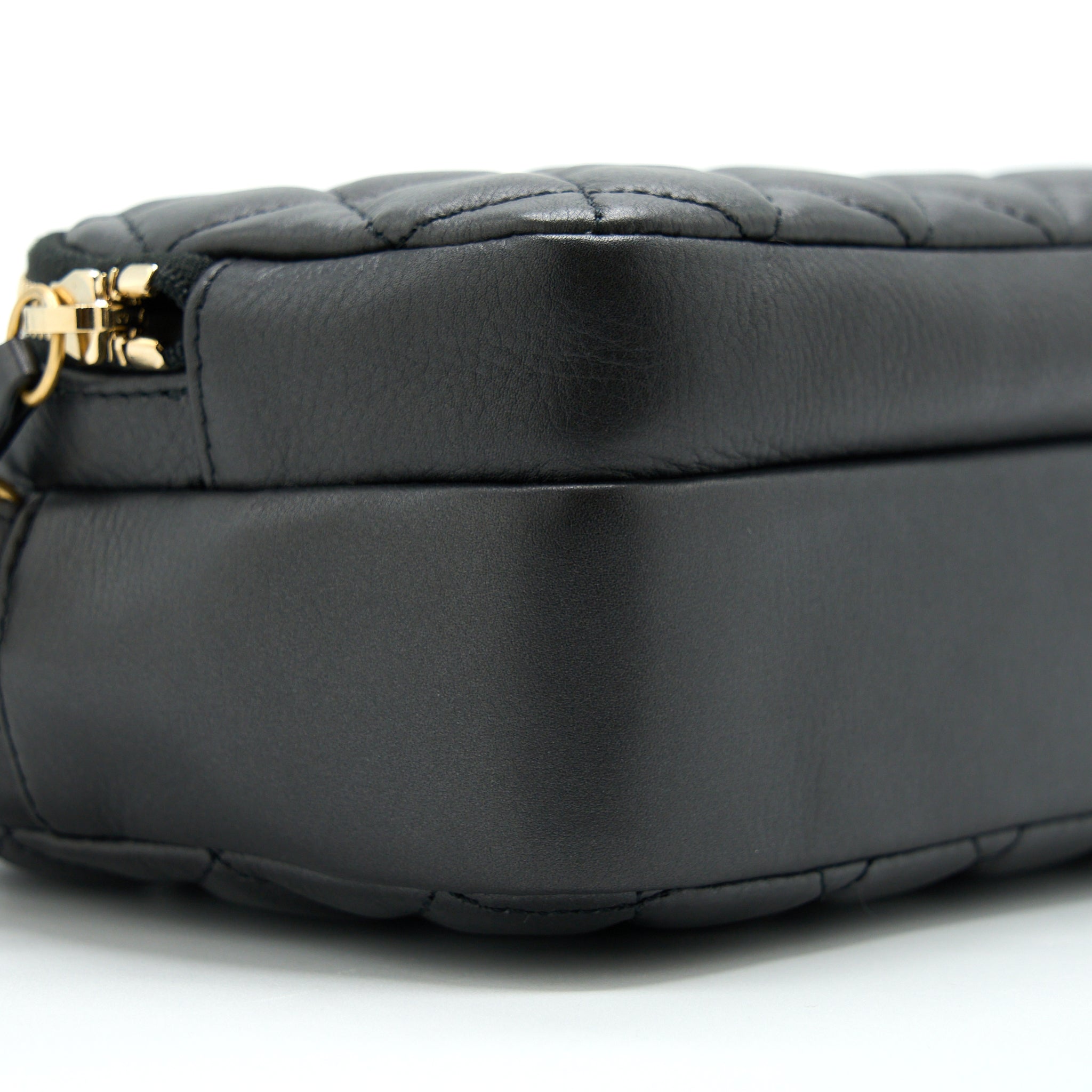 Chanel Camera Case Quilted Calfskin Black