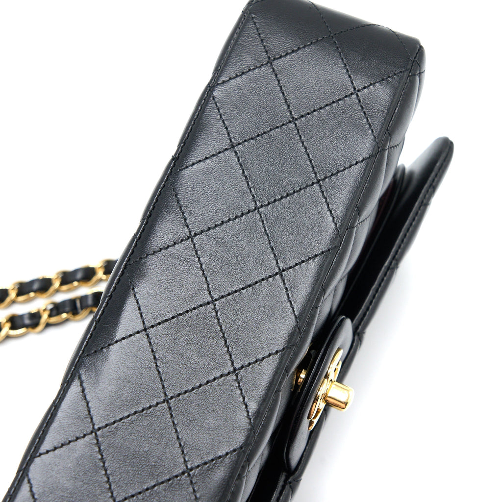 Chanel Medium Classic Double Flap Bag Lambskin Black