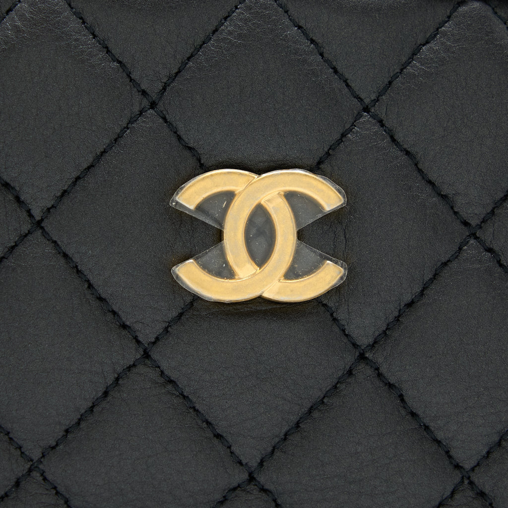 Chanel Camera Case Quilted Calfskin Black