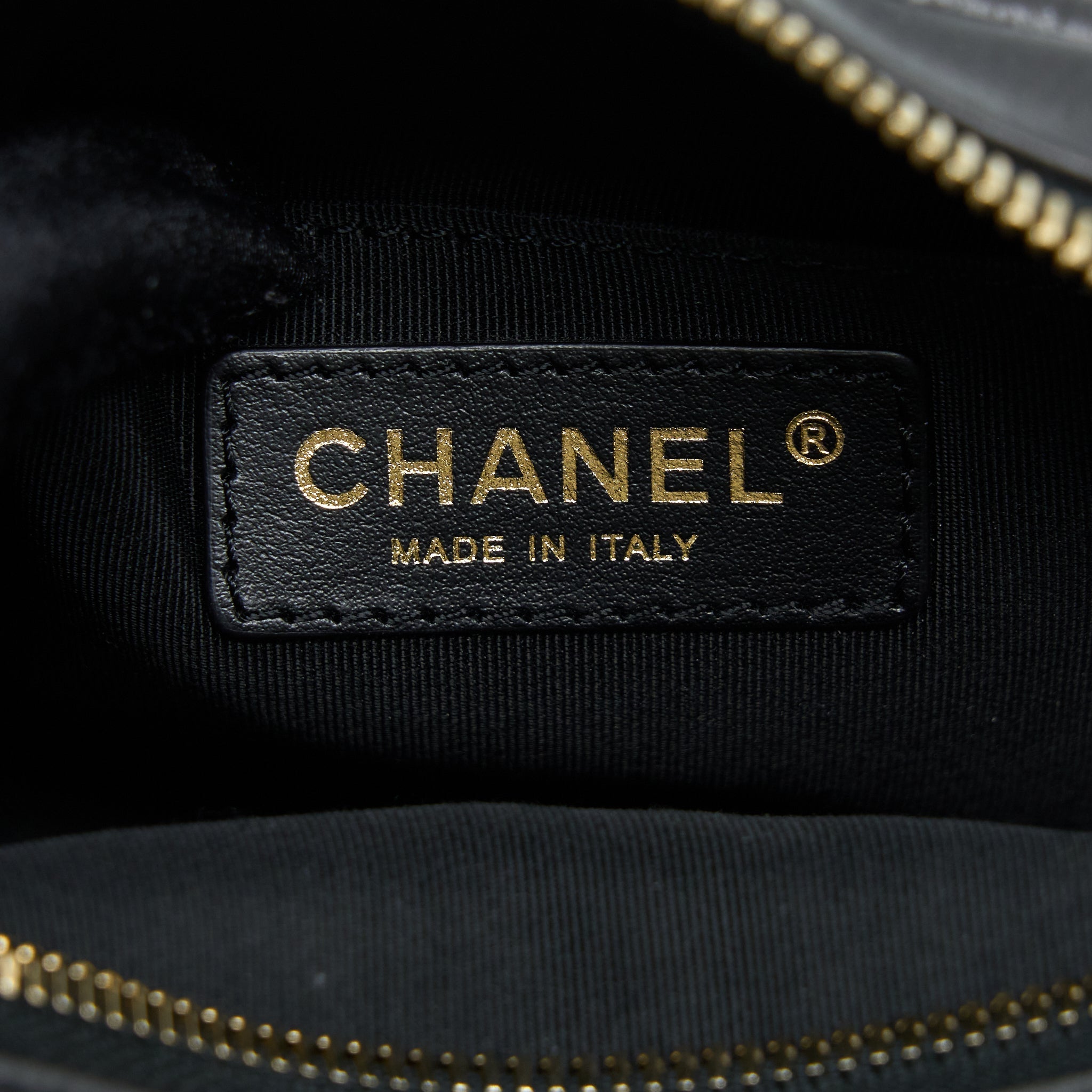 Chanel Camera Case Quilted Calfskin Black