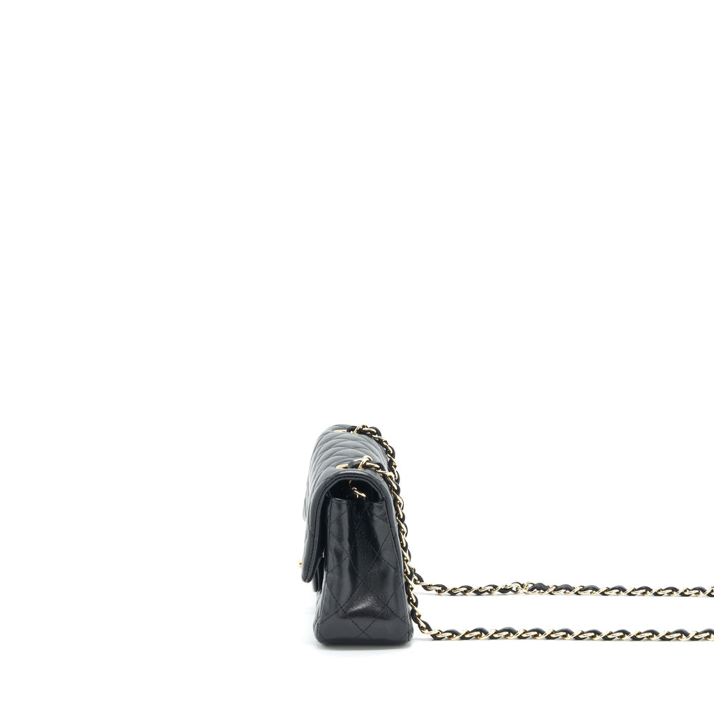 Chanel Mini Rectangular Flap Bag Lambskin Black