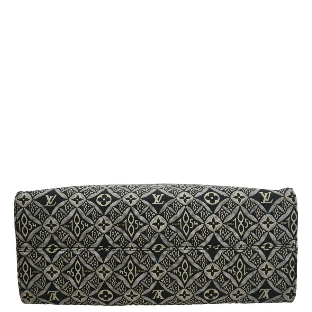 LOUIS VUITTON Onthego GM 1854 Jacquard Tote Bag Grey