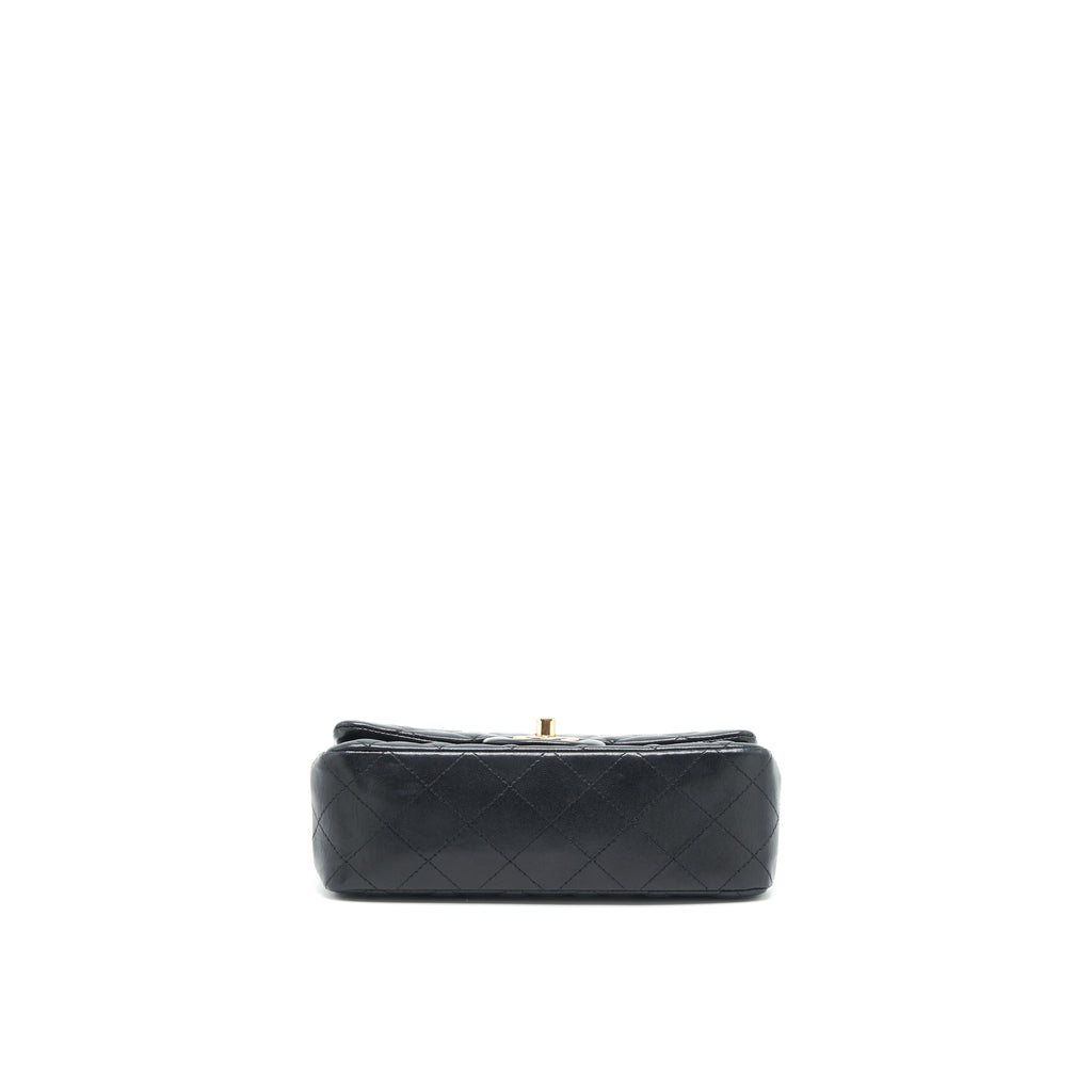 Chanel Mini Rectangular Flap Bag Lambskin Black