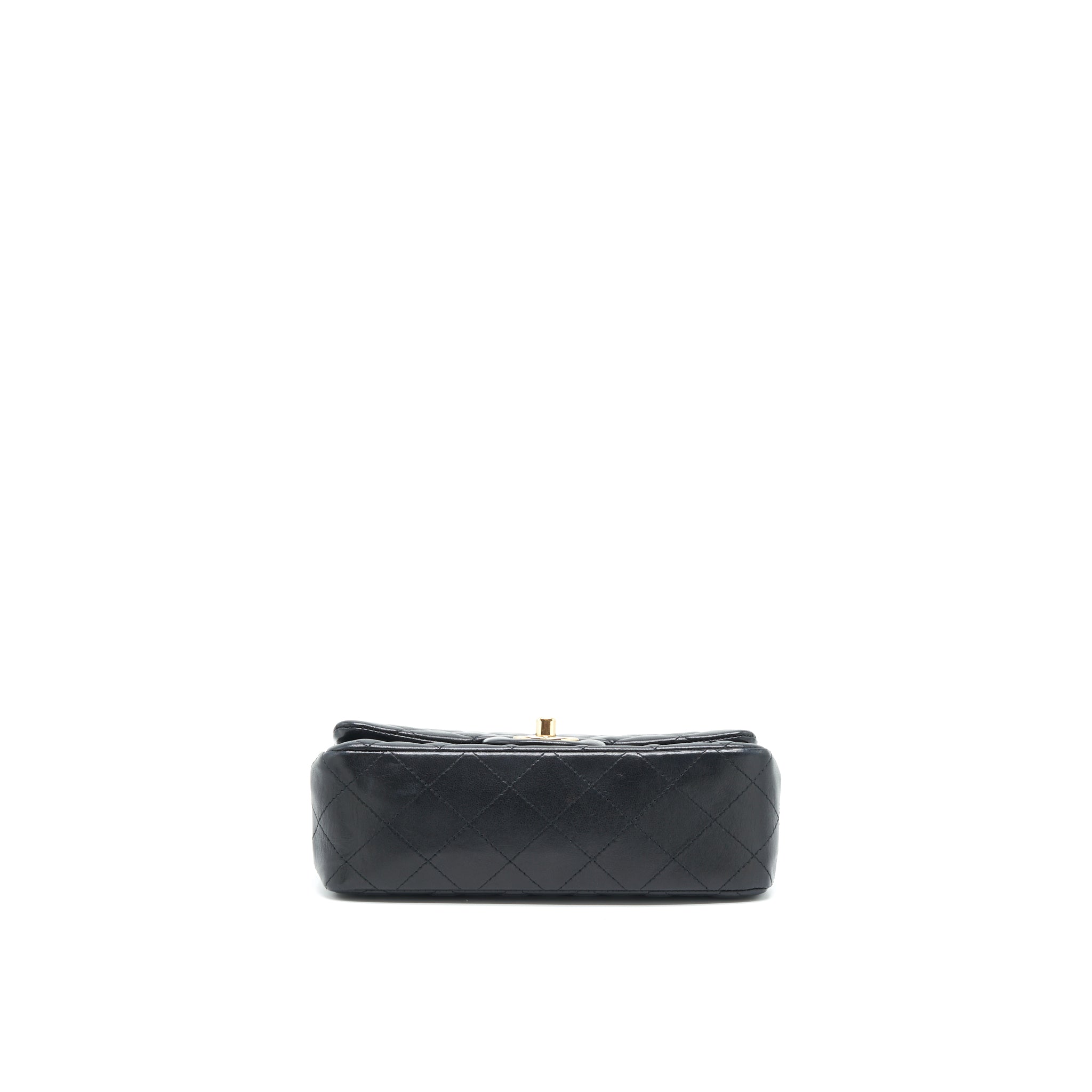 Chanel Mini Rectangular Flap Bag Lambskin Black